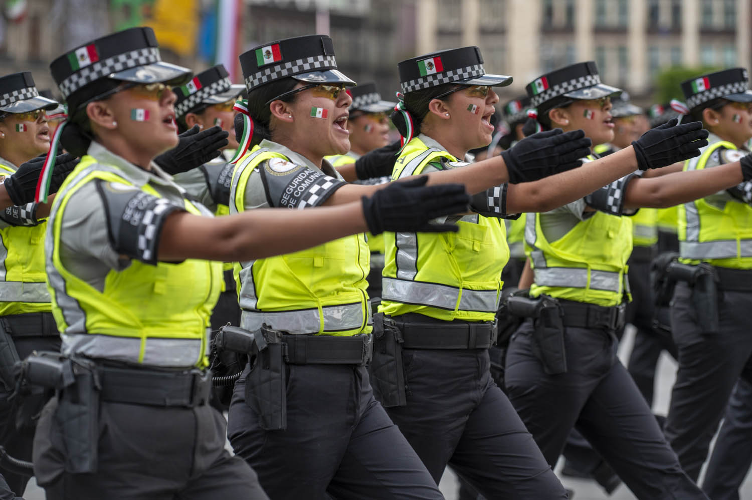 Cuauhtémoc, Ciudad de México. 16 de septiembre 2025. La presidenta constitucional de los Estados Unidos Mexicanos, la Doctora Claudia Sheinbaum Pardo  preside el Desfile Cívico Militar. Foto: /Presidencia