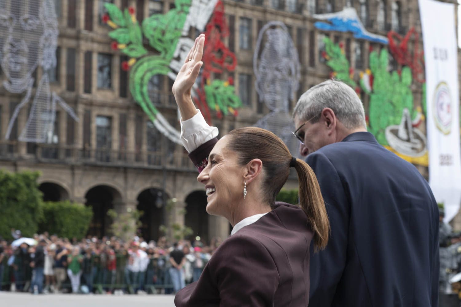 Cuauhtémoc, Ciudad de México. 16 de septiembre 2025. La presidenta constitucional de los Estados Unidos Mexicanos, la Doctora Claudia Sheinbaum Pardo  preside el Desfile Cívico Militar. Foto: /Presidencia