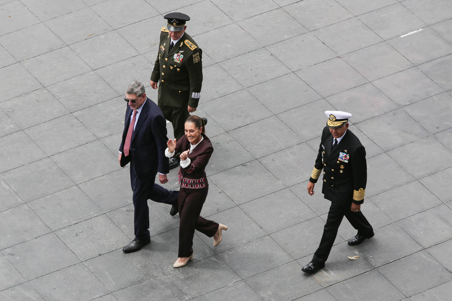 Cuauhtémoc, Ciudad de México. 16 de septiembre 2025. La presidenta constitucional de los Estados Unidos Mexicanos, la Doctora Claudia Sheinbaum Pardo  preside el Desfile Cívico Militar. Foto: /Presidencia