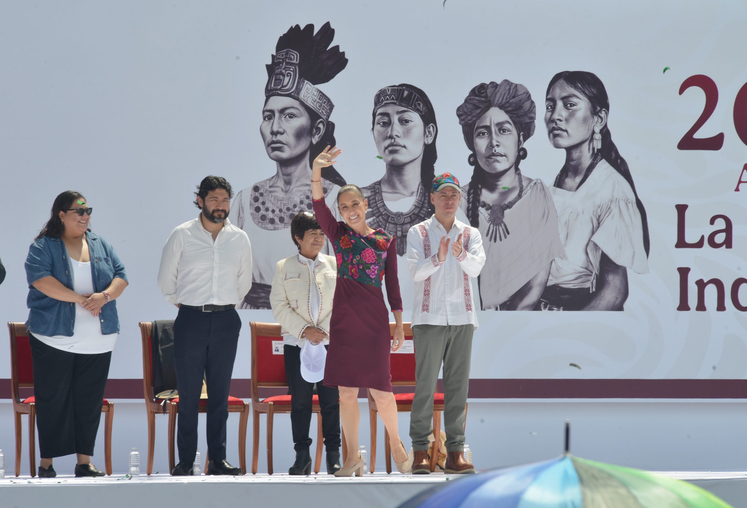 Informe de la presidenta Claudia Sheinbaum Pardo en el zócalo de la CDMX. Fotografía: La Isabel.