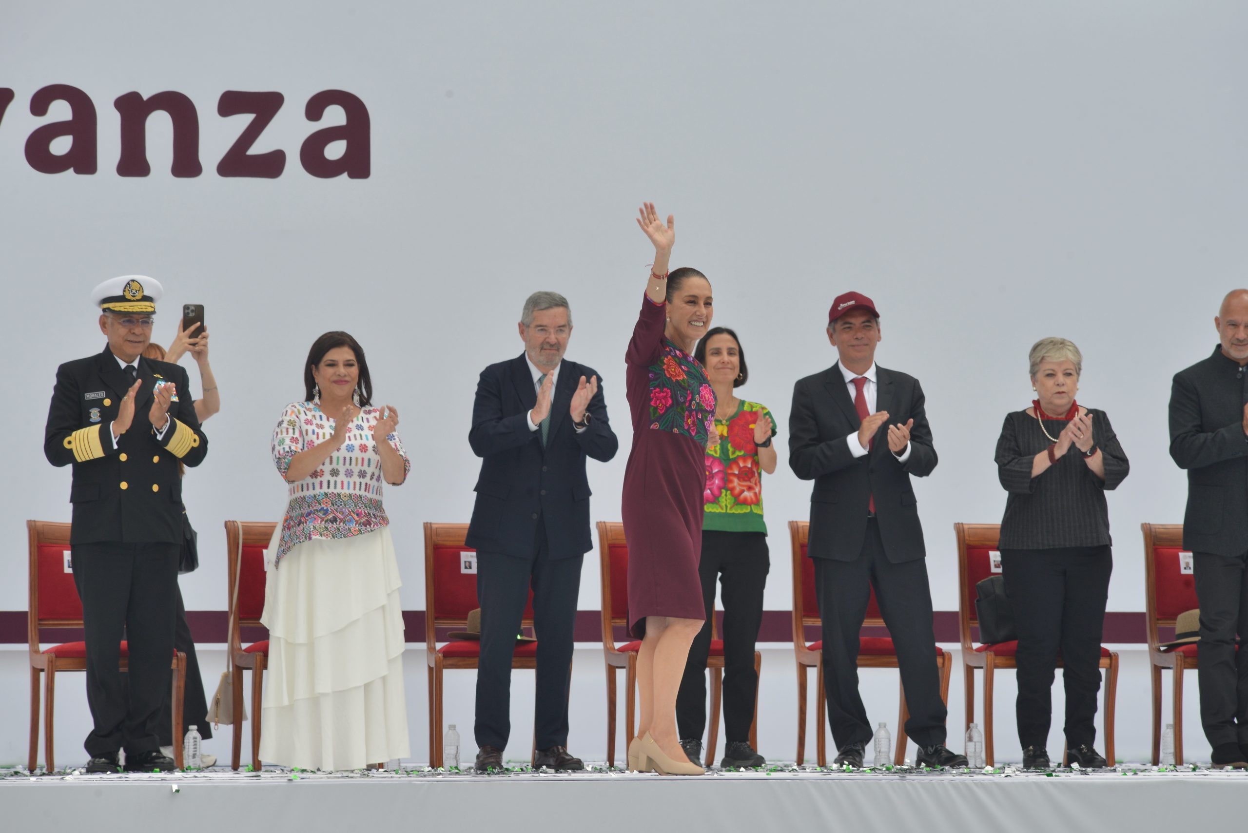 Informe de la presidenta Claudia Sheinbaum Pardo en el zócalo de la CDMX. Fotografía: La Isabel.