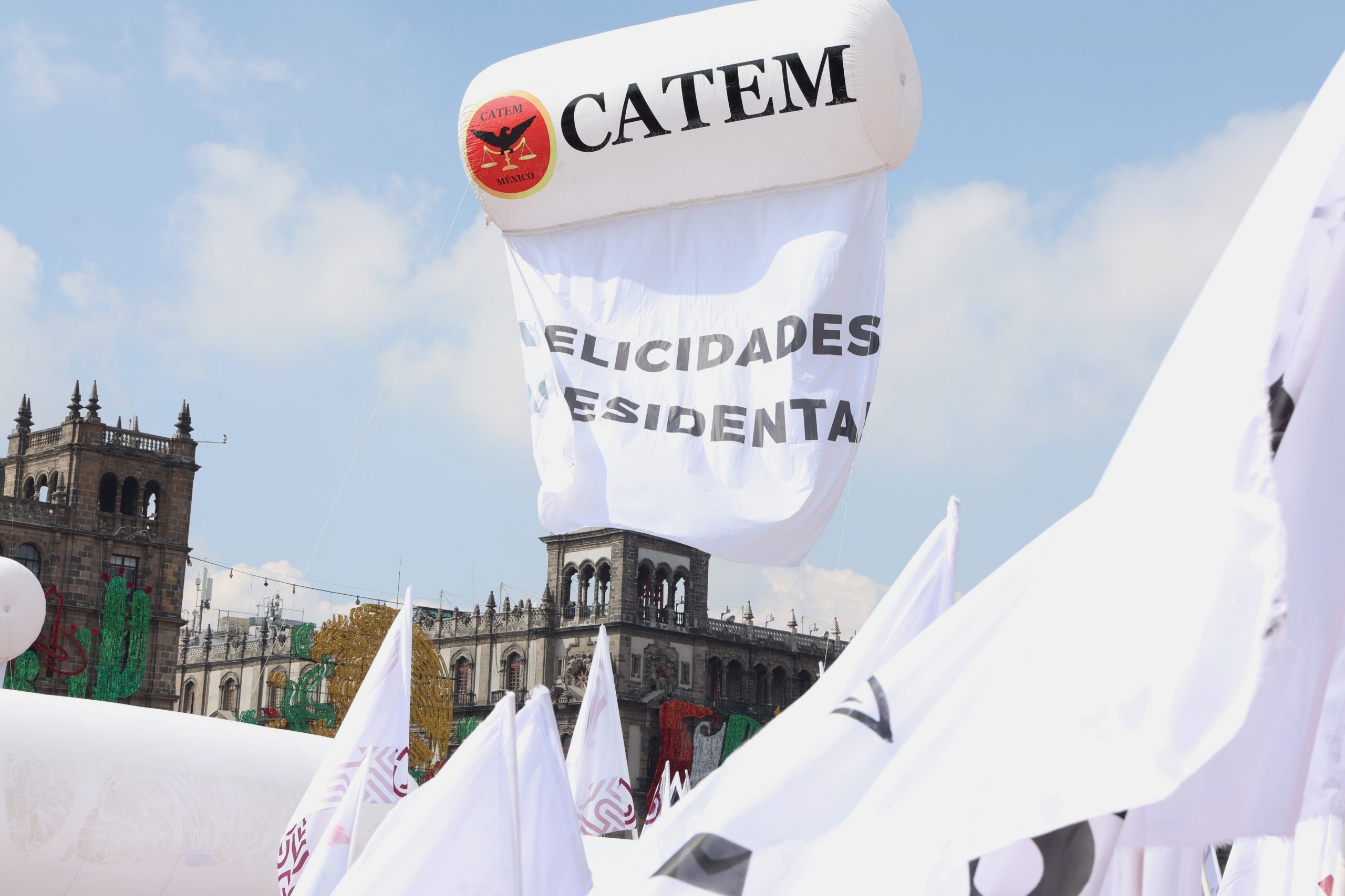 Informe de la presidenta Claudia Sheinbaum Pardo en el zócalo de la CDMX. Fotografía: La Isabel.