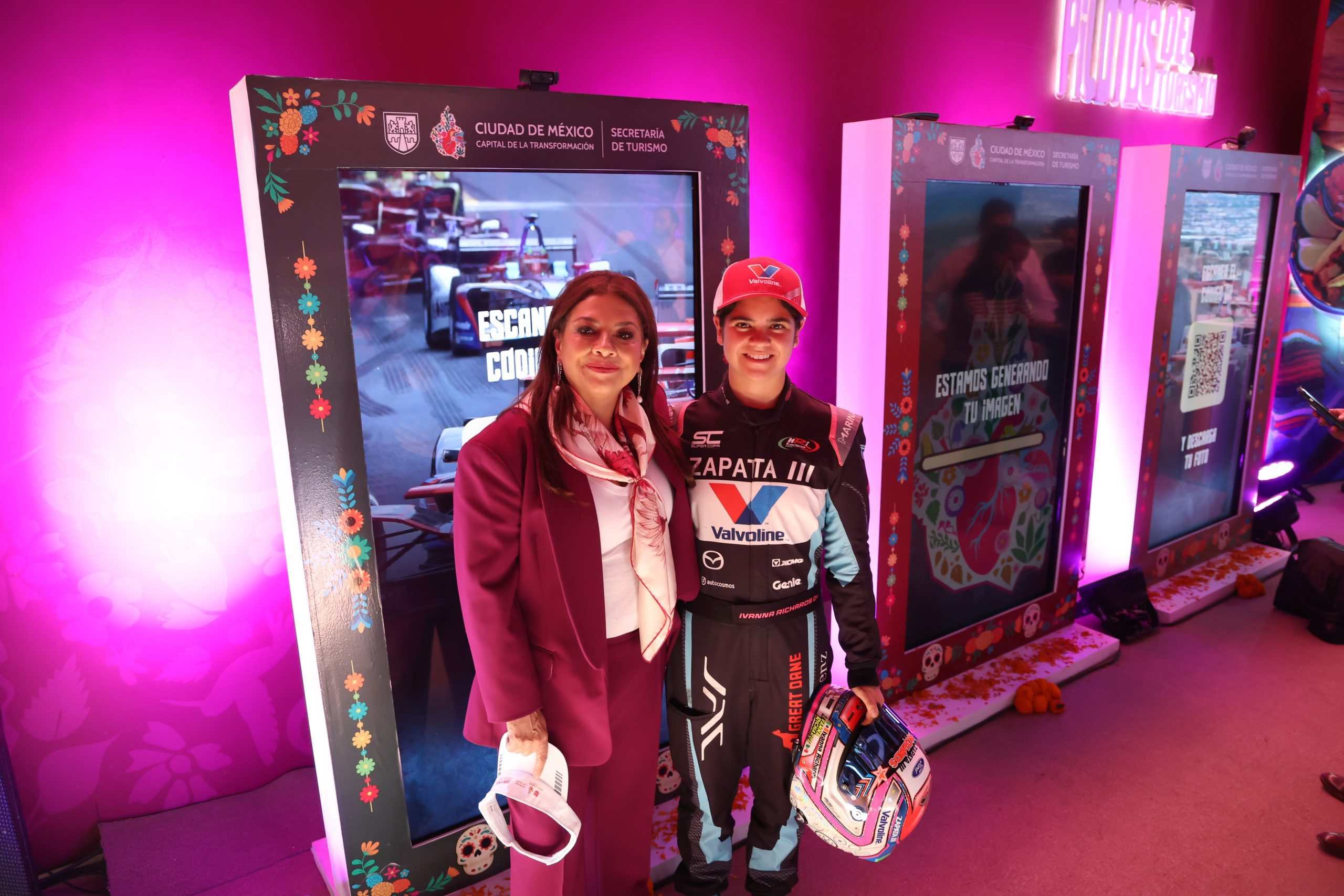 La Jefa de Gobierno, Clara Brugada inaugura el Pabellón “Corazón Grande” en el Gran Premio de México. Fotografía: La Isabel.
