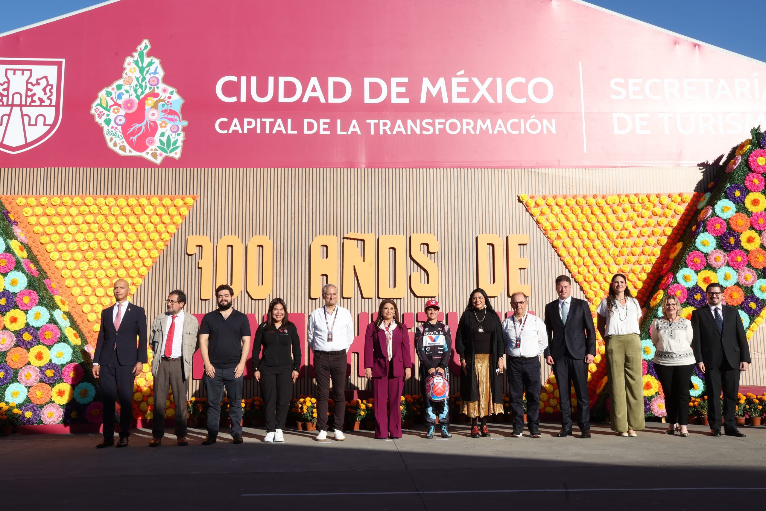 La Jefa de Gobierno, Clara Brugada inaugura el Pabellón “Corazón Grande” en el Gran Premio de México. Fotografía: La Isabel.