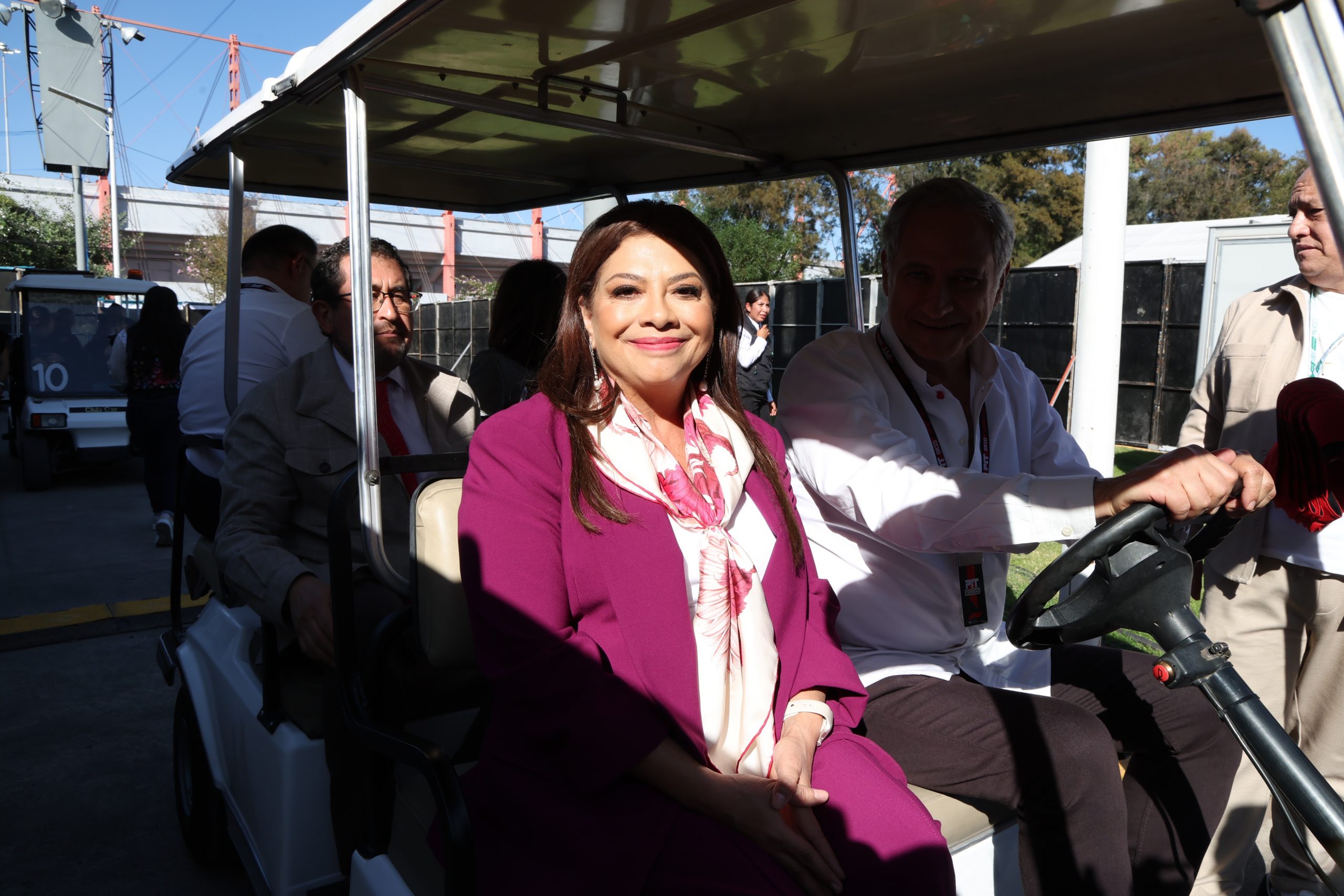 La Jefa de Gobierno, Clara Brugada inaugura el Pabellón “Corazón Grande” en el Gran Premio de México. Fotografía: La Isabel.