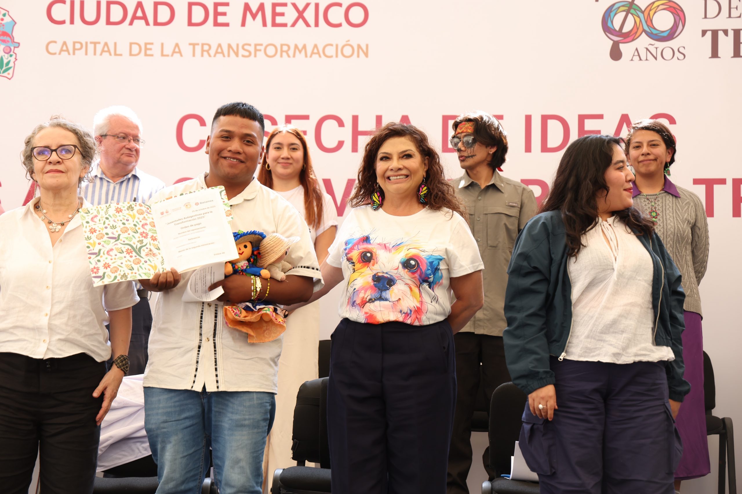 La Jefa de Gobierno de la Ciudad de México, Clara Brugada Molina, encabezó el encuentro Cosecha de Idea. Fotografía: La Isabel.