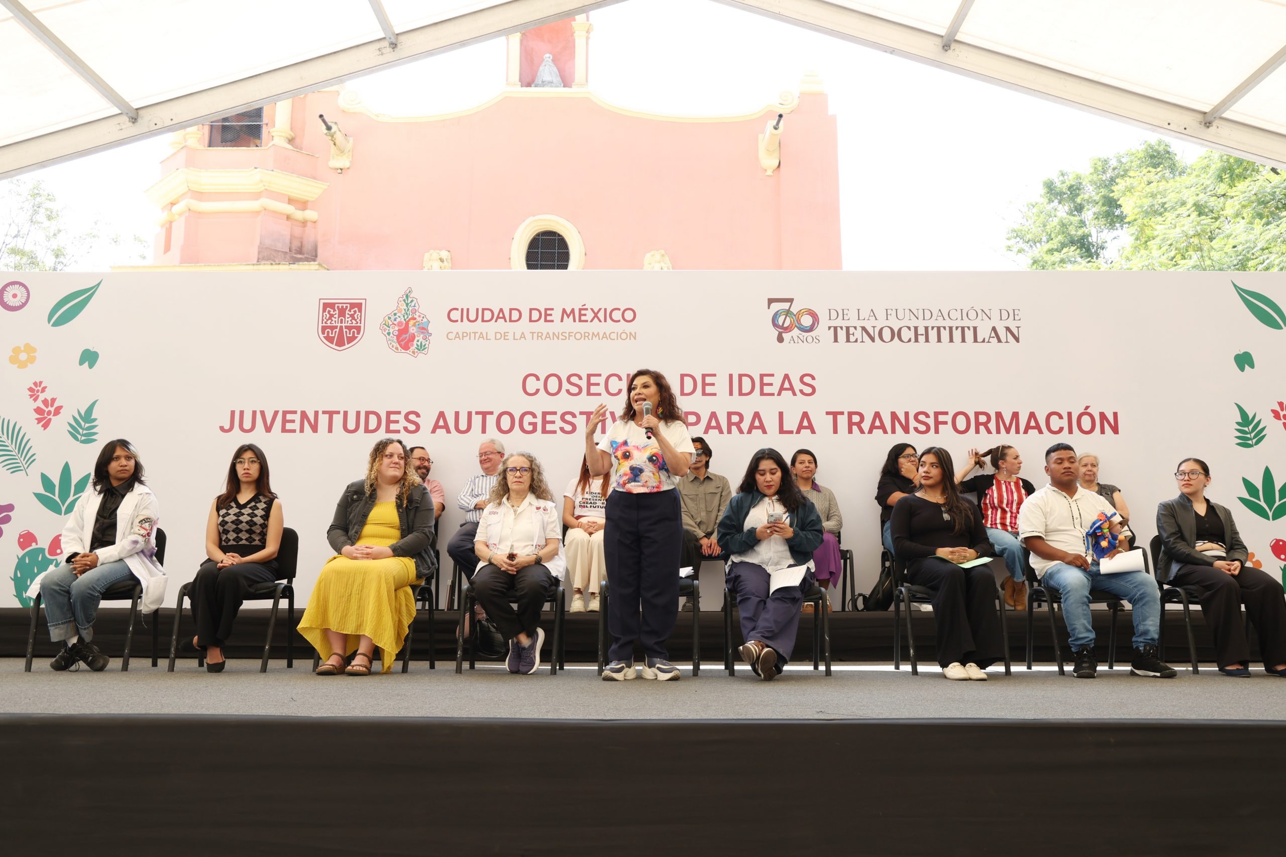 La Jefa de Gobierno de la Ciudad de México, Clara Brugada Molina, encabezó el encuentro Cosecha de Idea. Fotografía: La Isabel.
