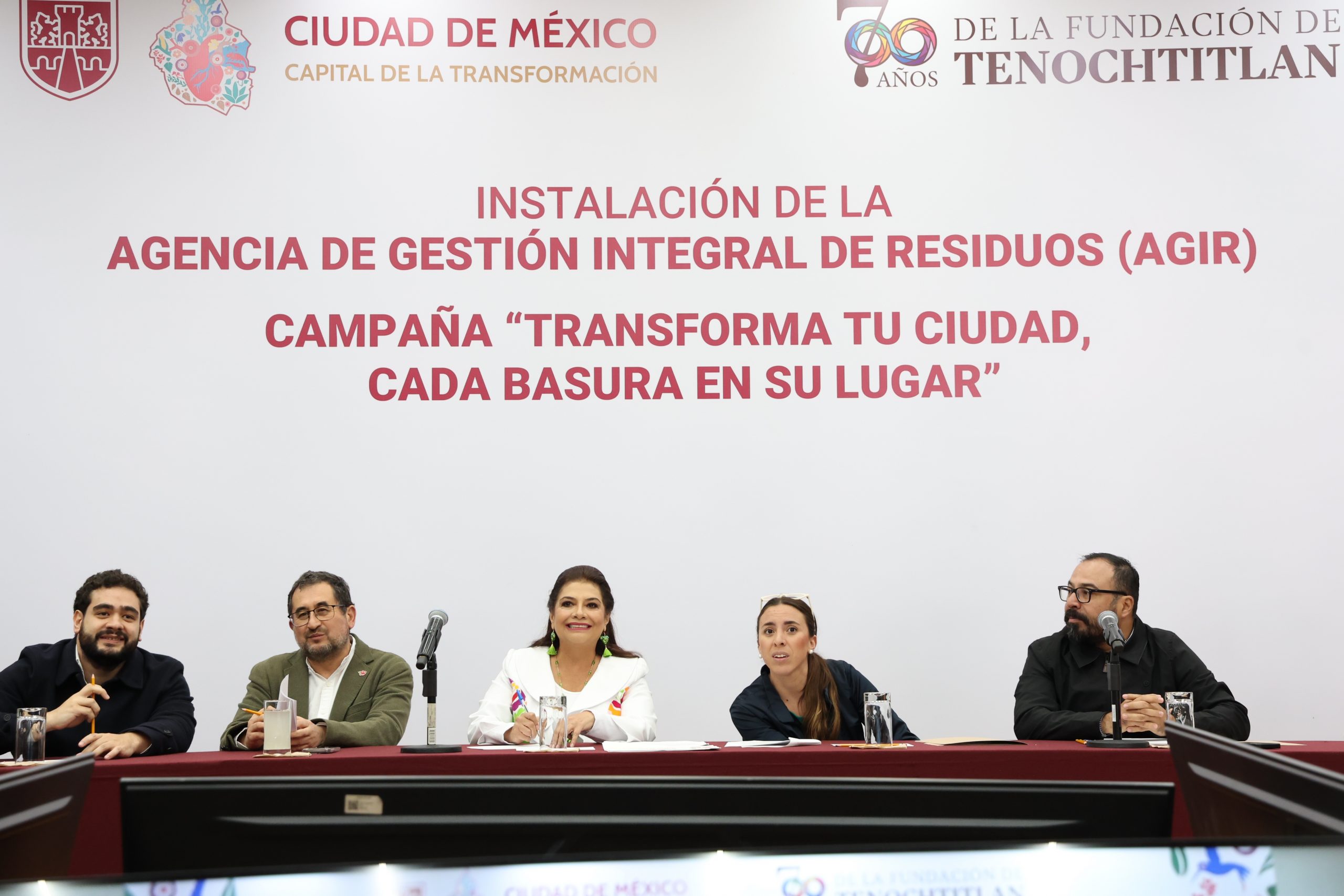 Instalación del Órgano de Gobierno de la Agencia de Gestión Integral de Residuos y campaña “Transforma tu Ciudad, cada basura en su lugar”. Fotografía: La Isabel.