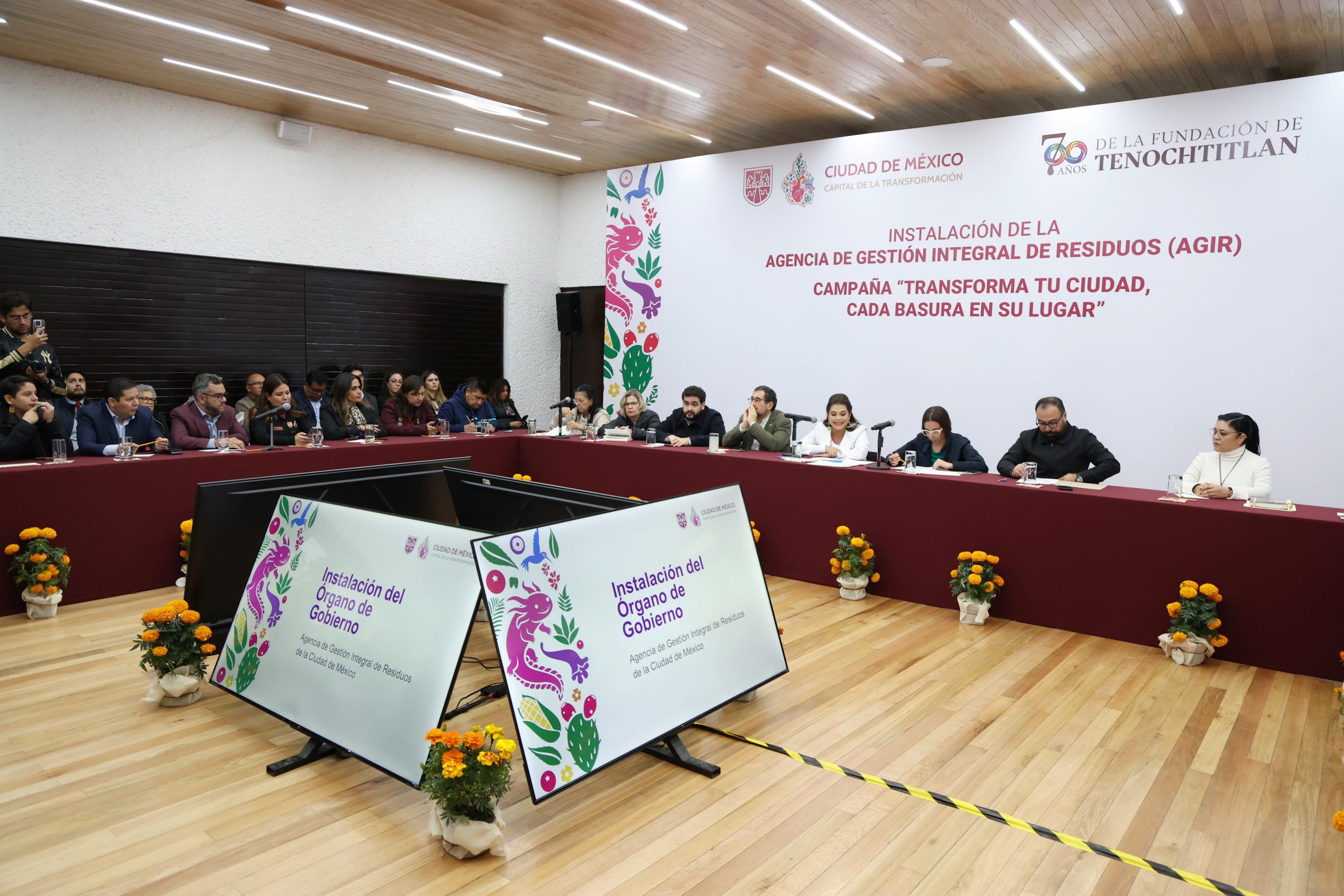 Instalación del Órgano de Gobierno de la Agencia de Gestión Integral de Residuos y campaña “Transforma tu Ciudad, cada basura en su lugar”. Fotografía: La Isabel.