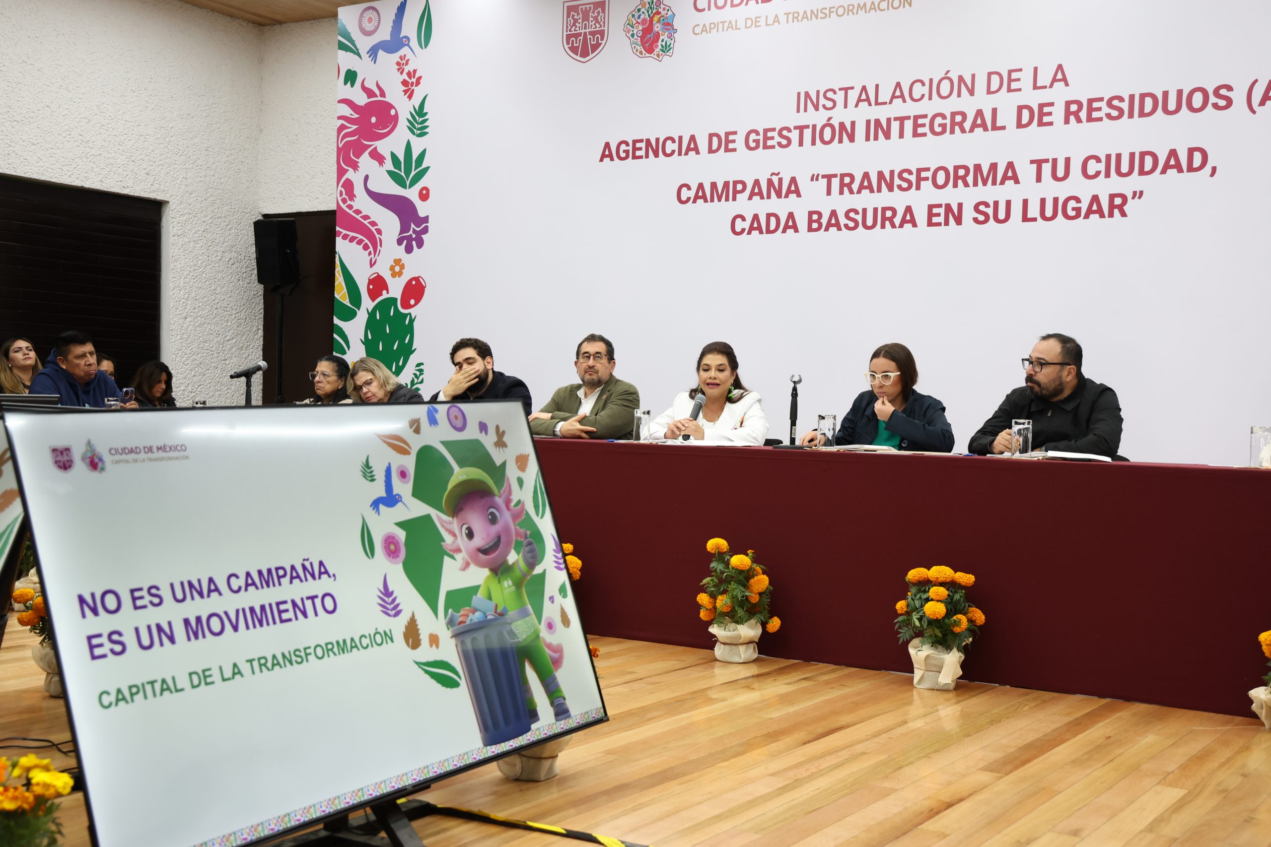 Instalación del Órgano de Gobierno de la Agencia de Gestión Integral de Residuos y campaña “Transforma tu Ciudad, cada basura en su lugar”. Fotografía: La Isabel.