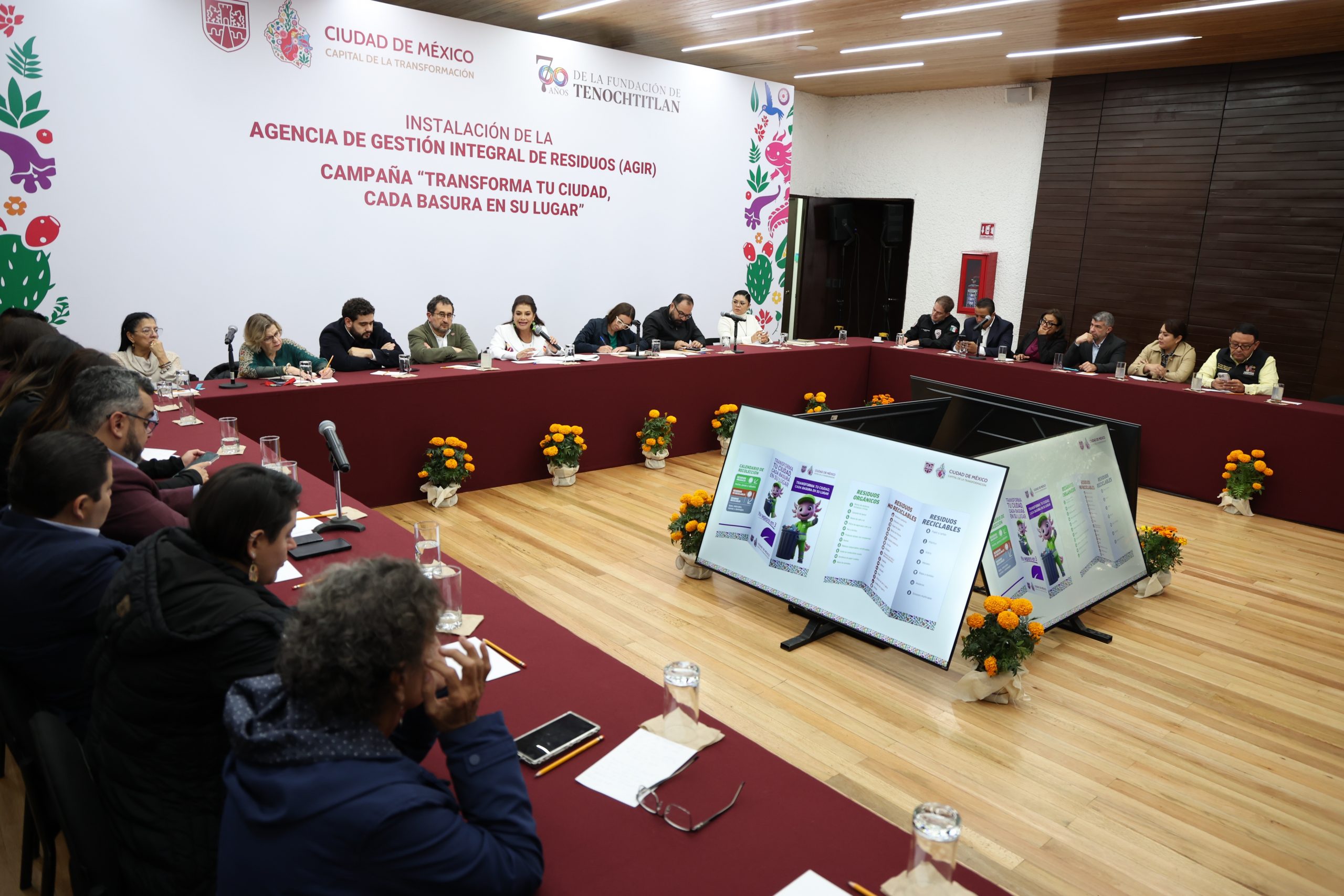 Instalación del Órgano de Gobierno de la Agencia de Gestión Integral de Residuos y campaña “Transforma tu Ciudad, cada basura en su lugar”. Fotografía: La Isabel.