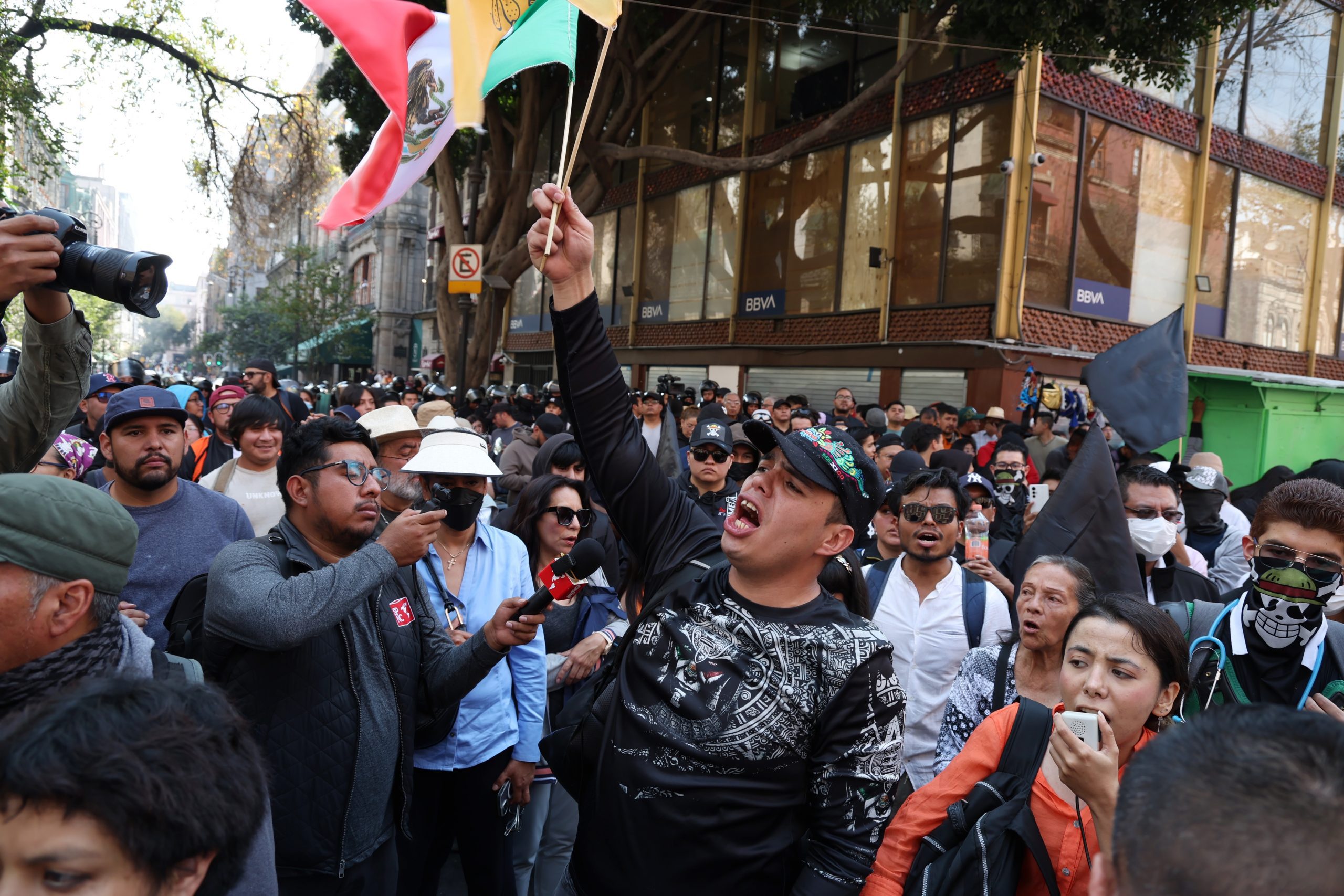 Marcha Generación Z. Fotografía: Benjamín Flores.