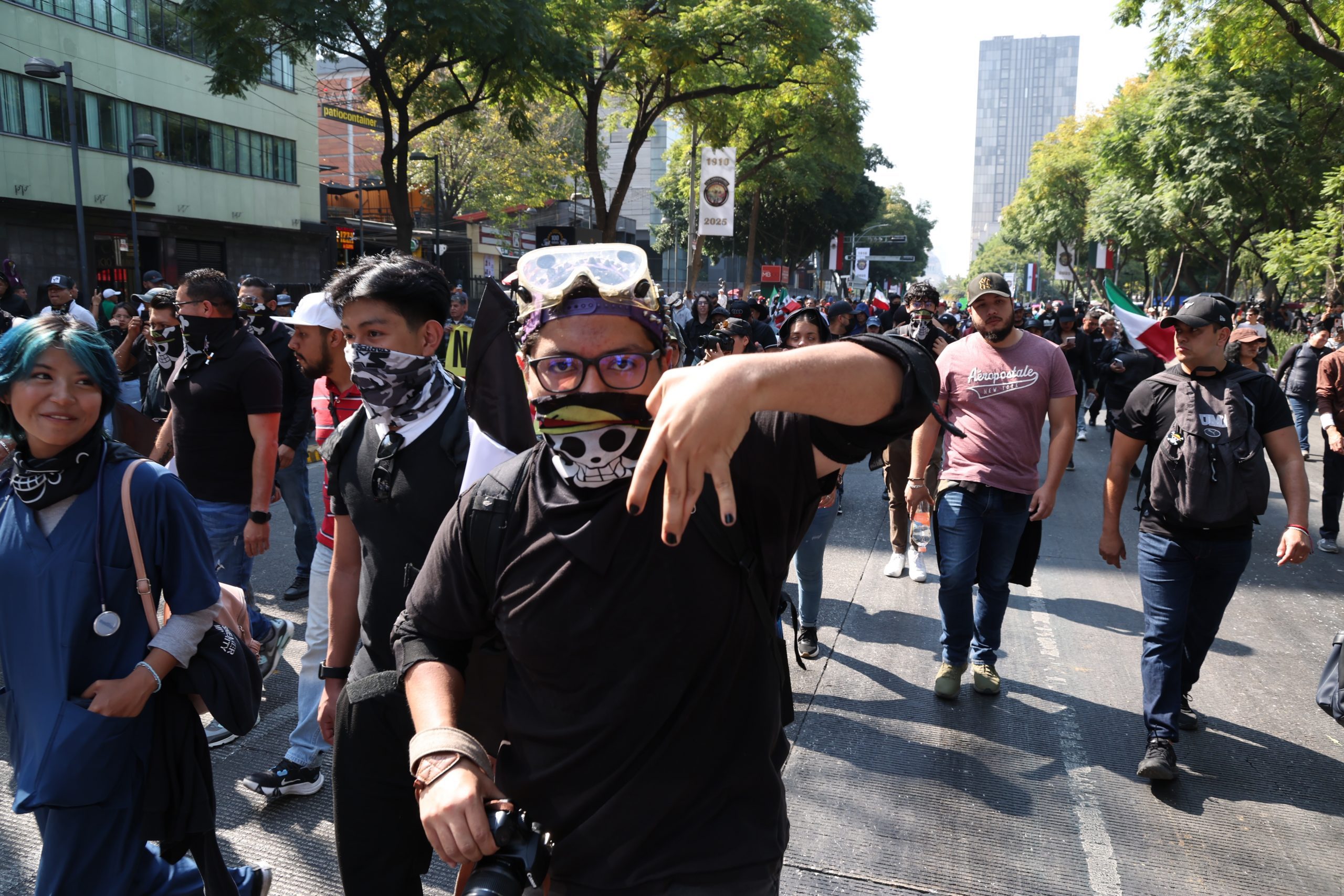 Marcha Generación Z. Fotografía: Benjamín Flores.