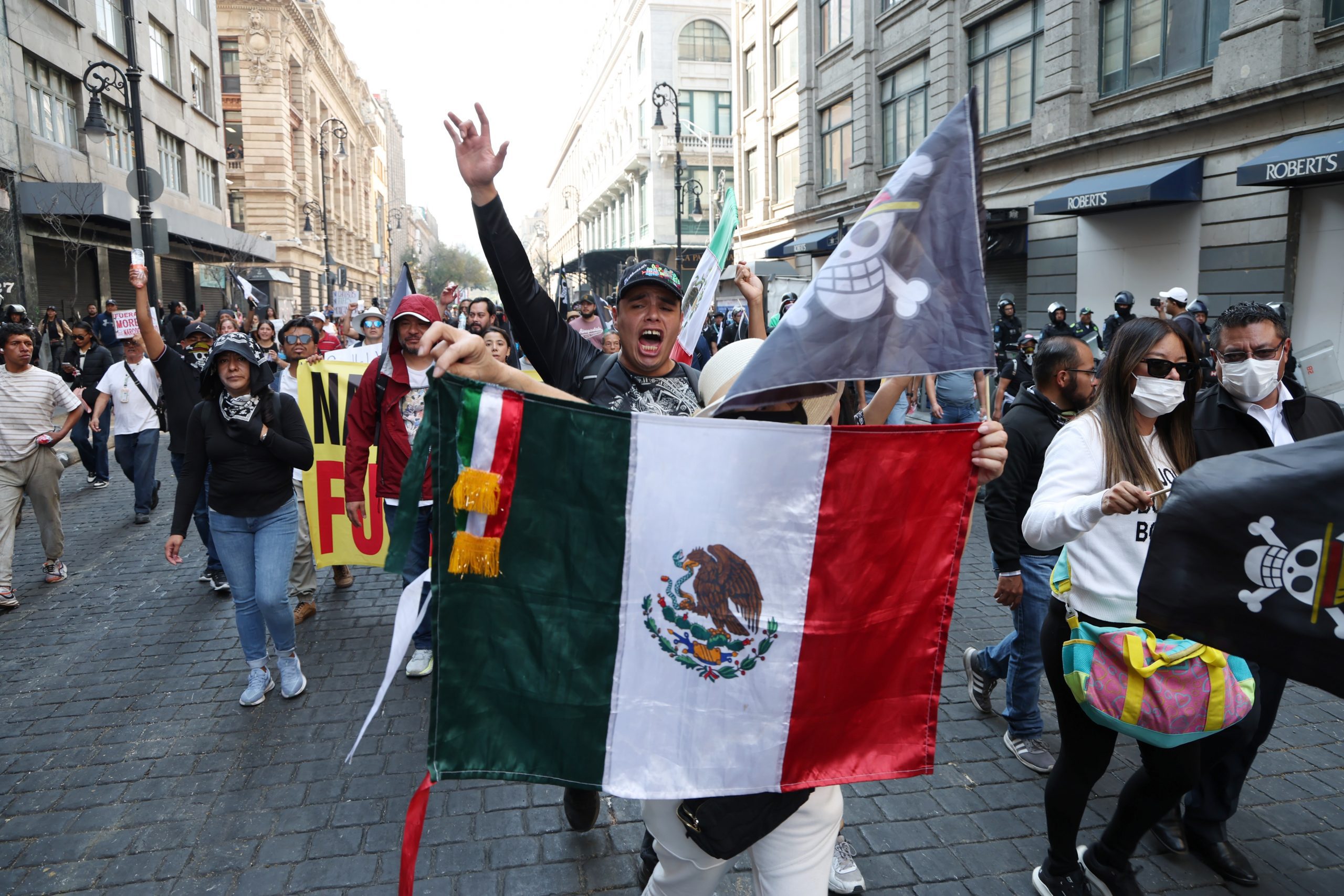 Marcha Generación Z. Fotografía: Benjamín Flores.
