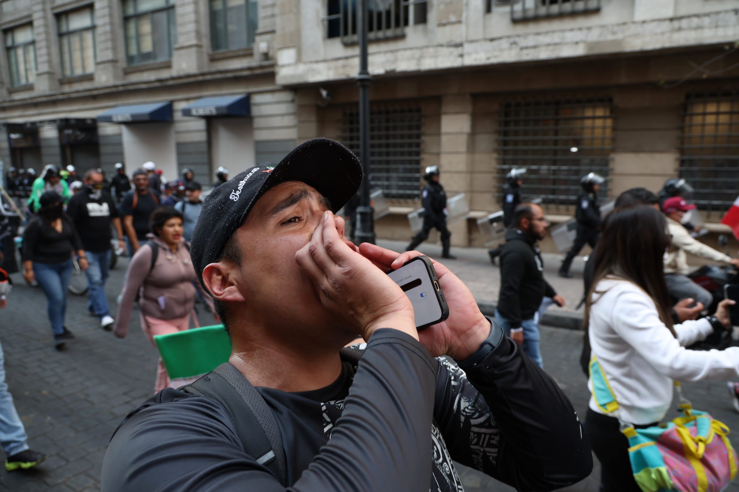 Marcha Generación Z. Fotografía: Benjamín Flores.
