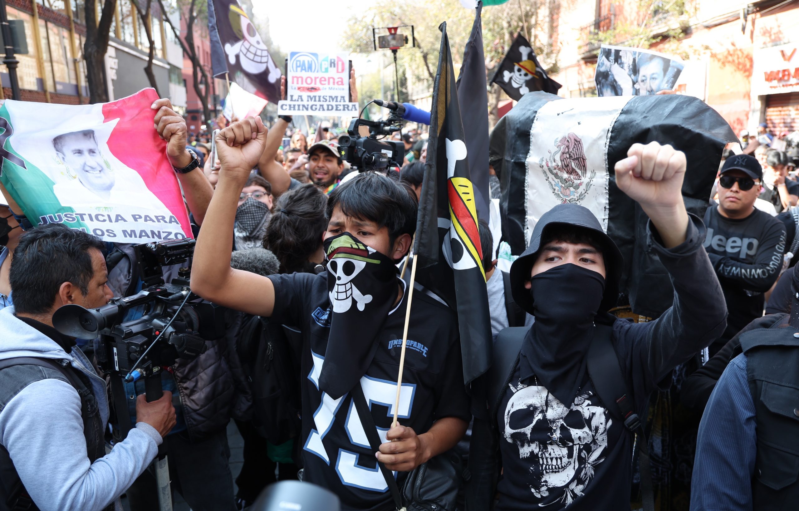 Marcha Generación Z. Fotografía: Benjamín Flores.