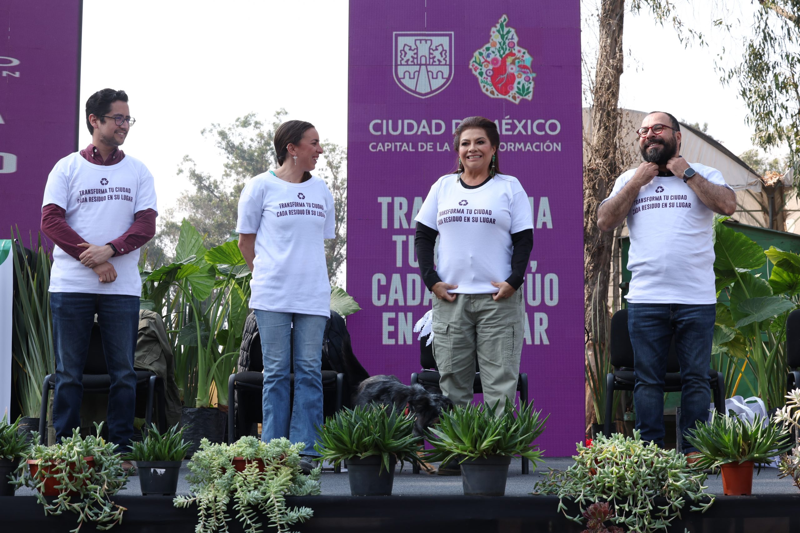 Presenta Clara Brugada Campaña: “Transforma tu Ciudad, cada residuo en su lugar”. Fotografía: La Isabel.