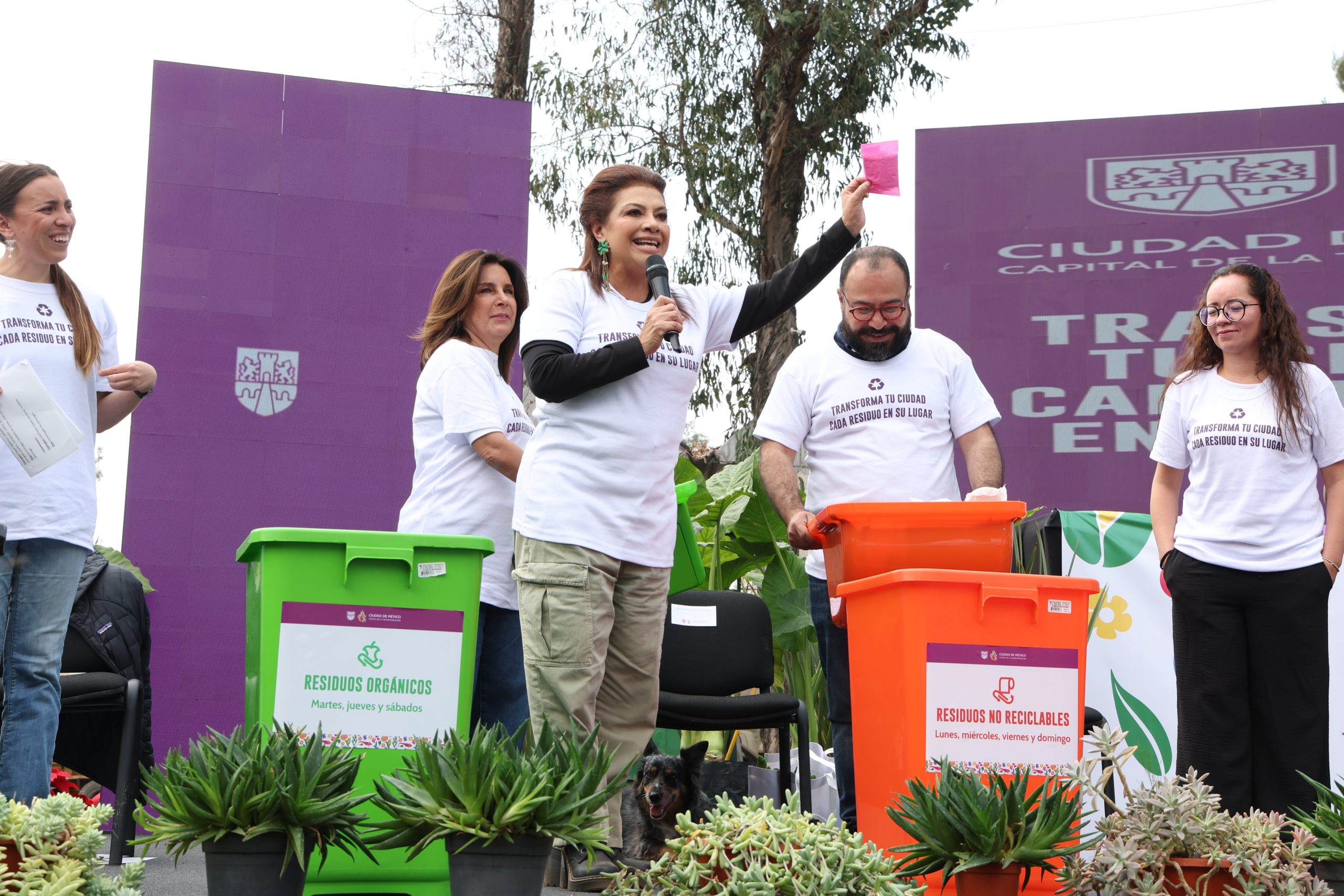 Presenta Clara Brugada Campaña: “Transforma tu Ciudad, cada residuo en su lugar”. Fotografía: La Isabel.