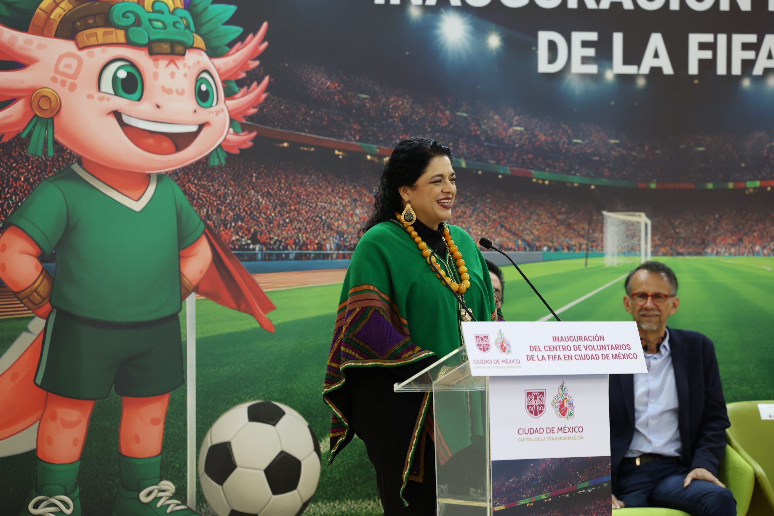 Inauguración del Centro de Voluntariado de la FIFA CDMX rumbo a la Copa Mundial de Futbol 2026. Fotografía: La Isabel.