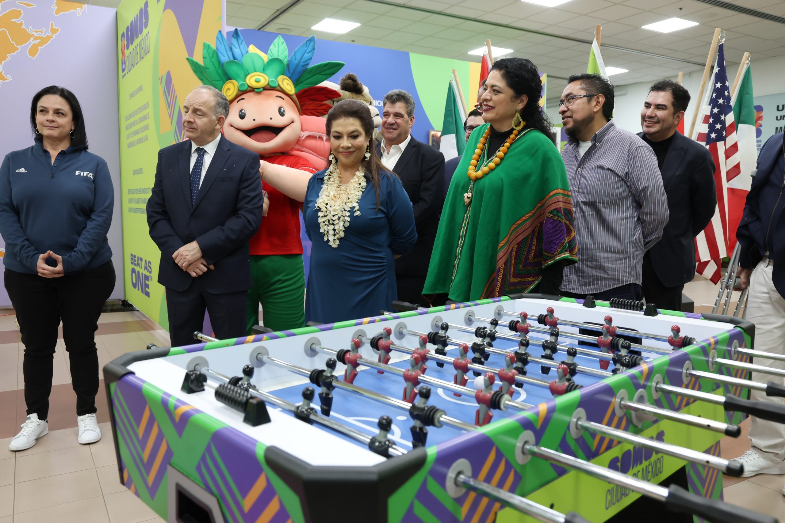 Inauguración del Centro de Voluntariado de la FIFA CDMX rumbo a la Copa Mundial de Futbol 2026. Fotografía: La Isabel.