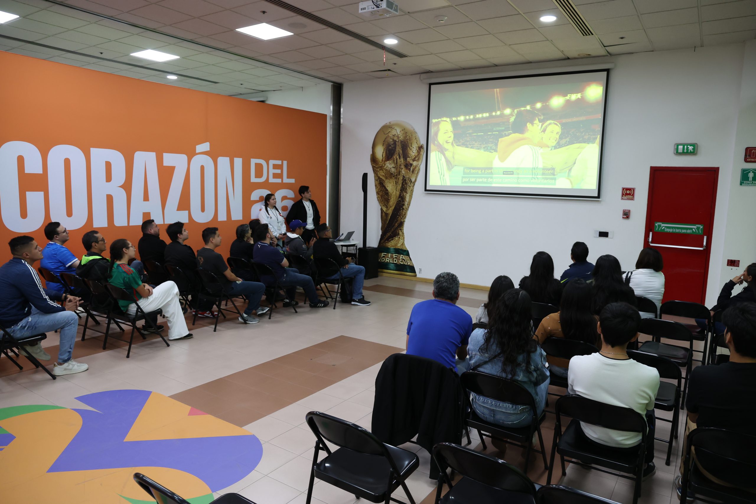 Inauguración del Centro de Voluntariado de la FIFA CDMX rumbo a la Copa Mundial de Futbol 2026. Fotografía: La Isabel.