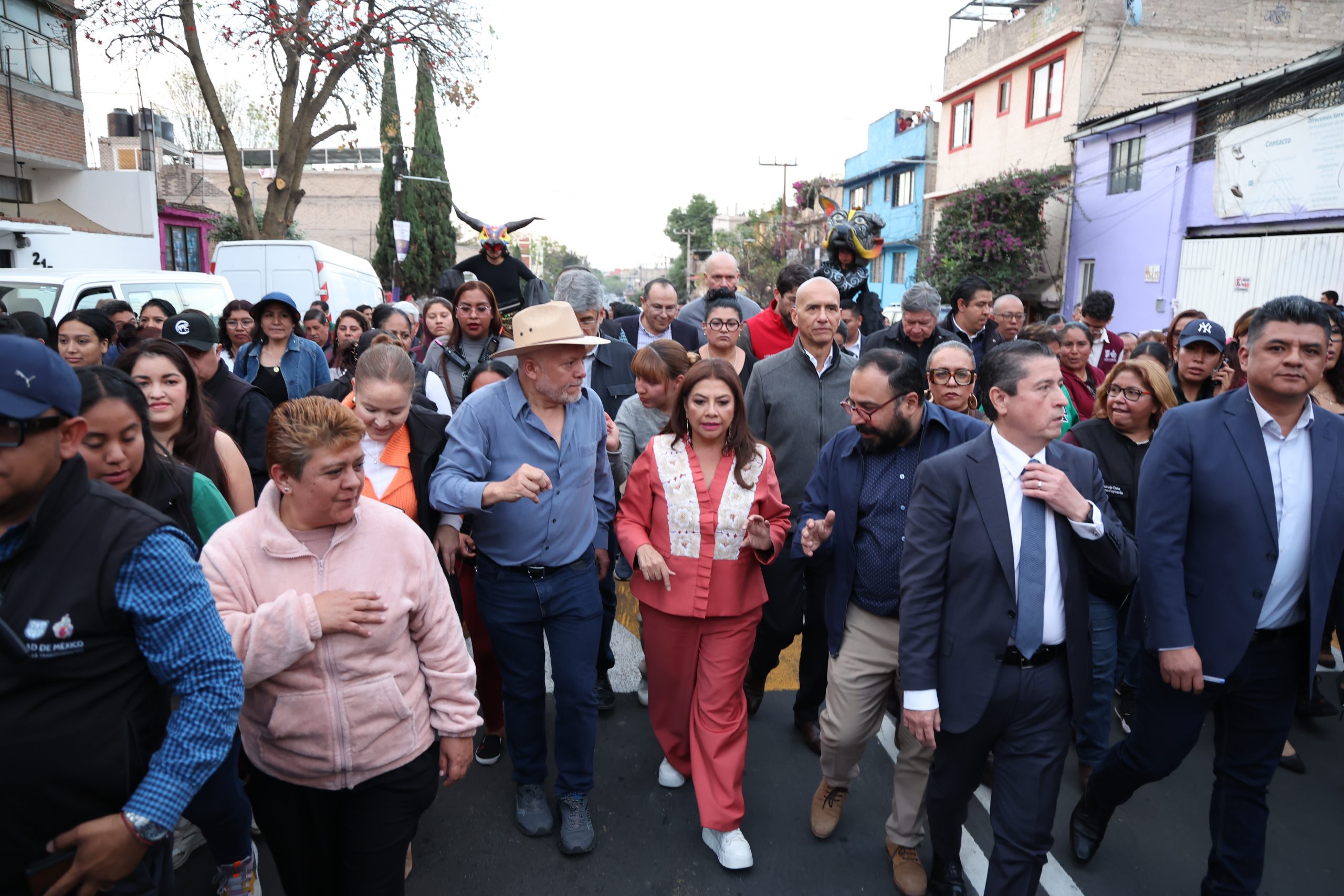 Gobierno Casa por Casa en Pedregal de Santo Domingo, alcaldía Coyoacán. Fotografía: La Isabel.