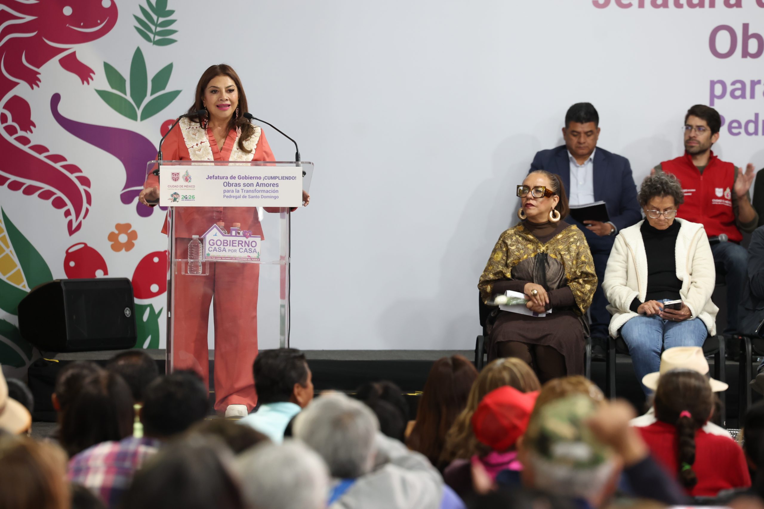 Gobierno Casa por Casa en Pedregal de Santo Domingo, alcaldía Coyoacán. Fotografía: La Isabel.