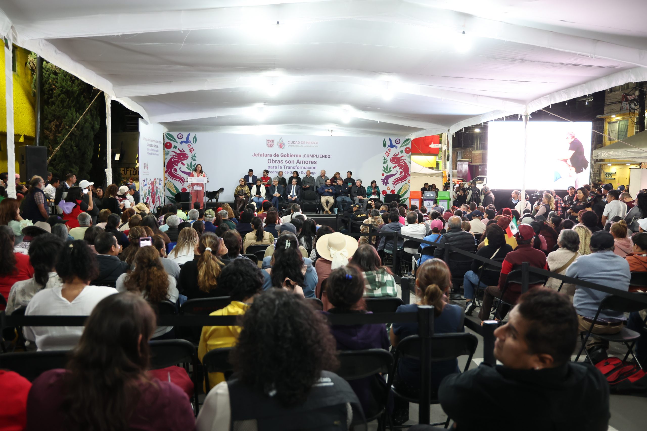 Gobierno Casa por Casa en Pedregal de Santo Domingo, alcaldía Coyoacán. Fotografía: La Isabel.