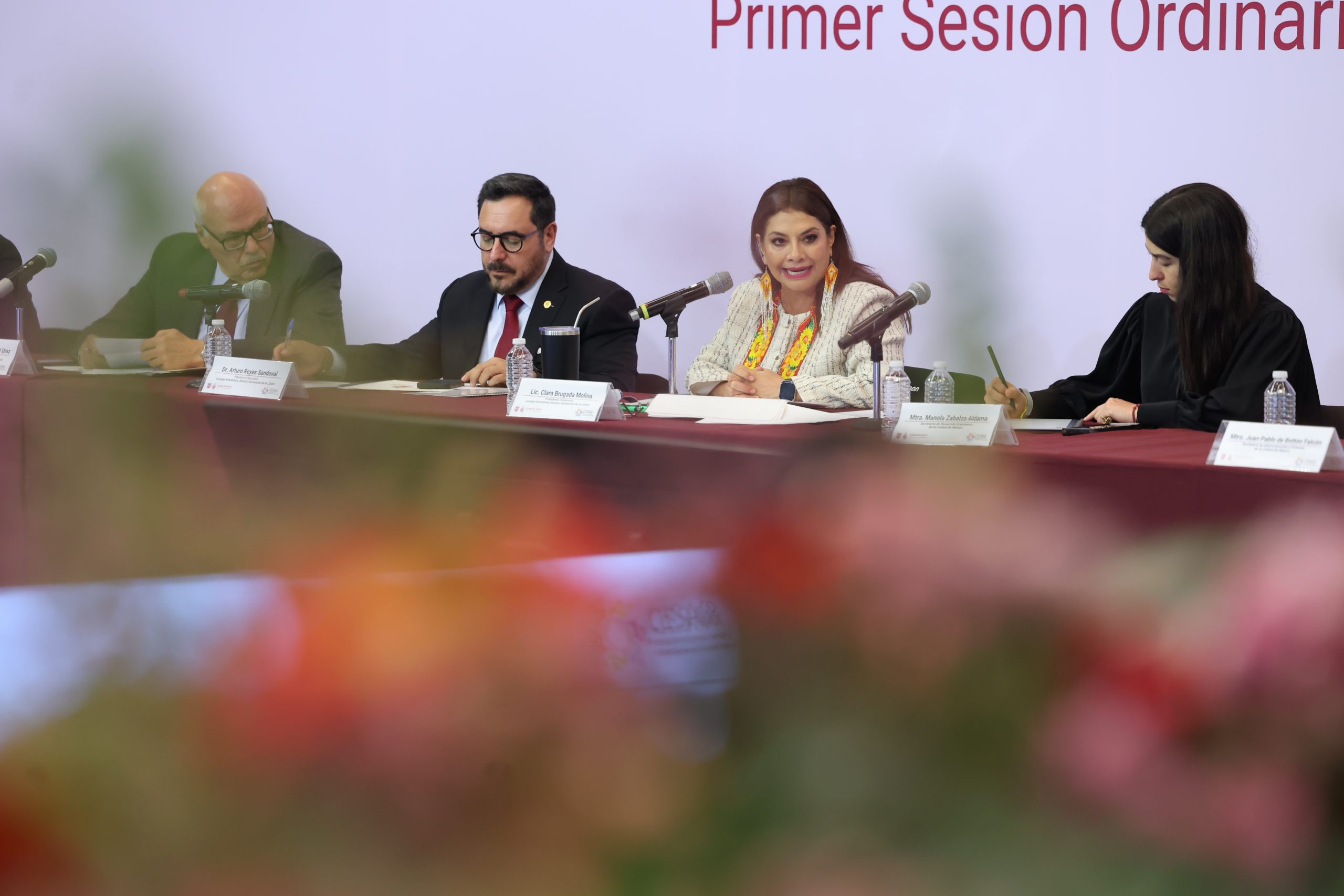 La Jefa de Gobierno, Clara Brugada Molina, presidió la instalación del Consejo Económico, Social y Ambiental (CESA),: Fotografía: La Isabel.