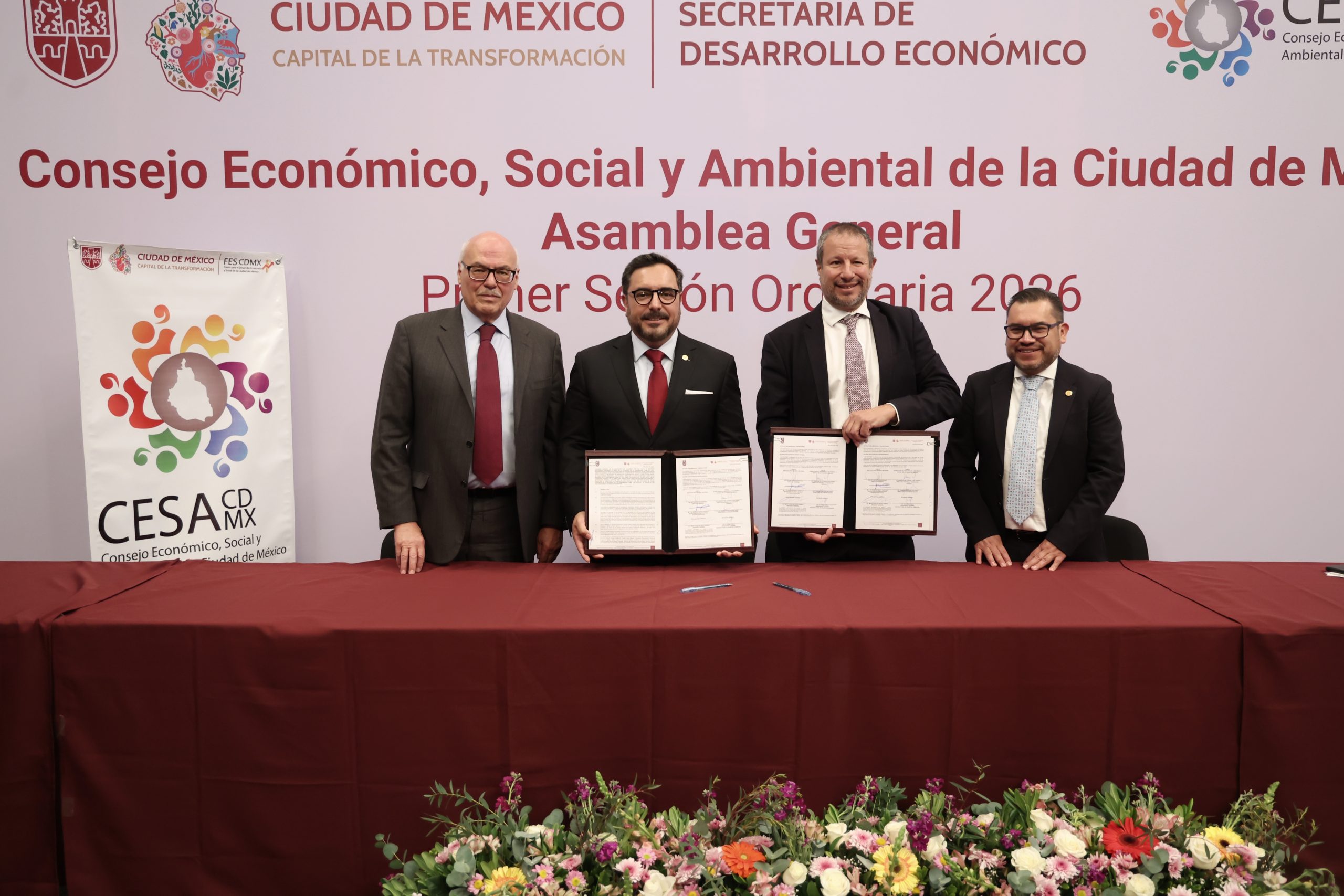 La Jefa de Gobierno, Clara Brugada Molina, presidió la instalación del Consejo Económico, Social y Ambiental (CESA),: Fotografía: La Isabel.