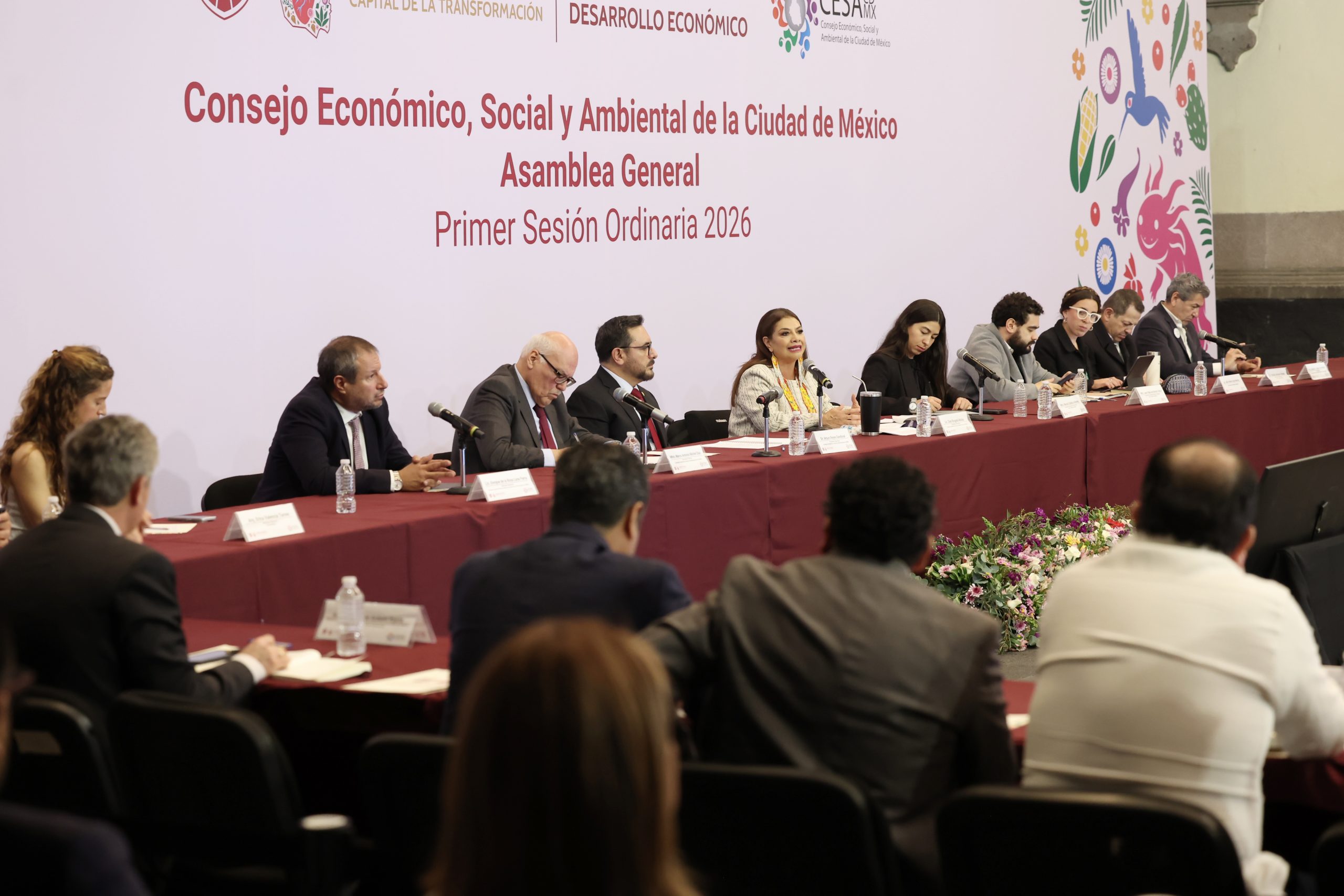 La Jefa de Gobierno, Clara Brugada Molina, presidió la instalación del Consejo Económico, Social y Ambiental (CESA),: Fotografía: La Isabel.