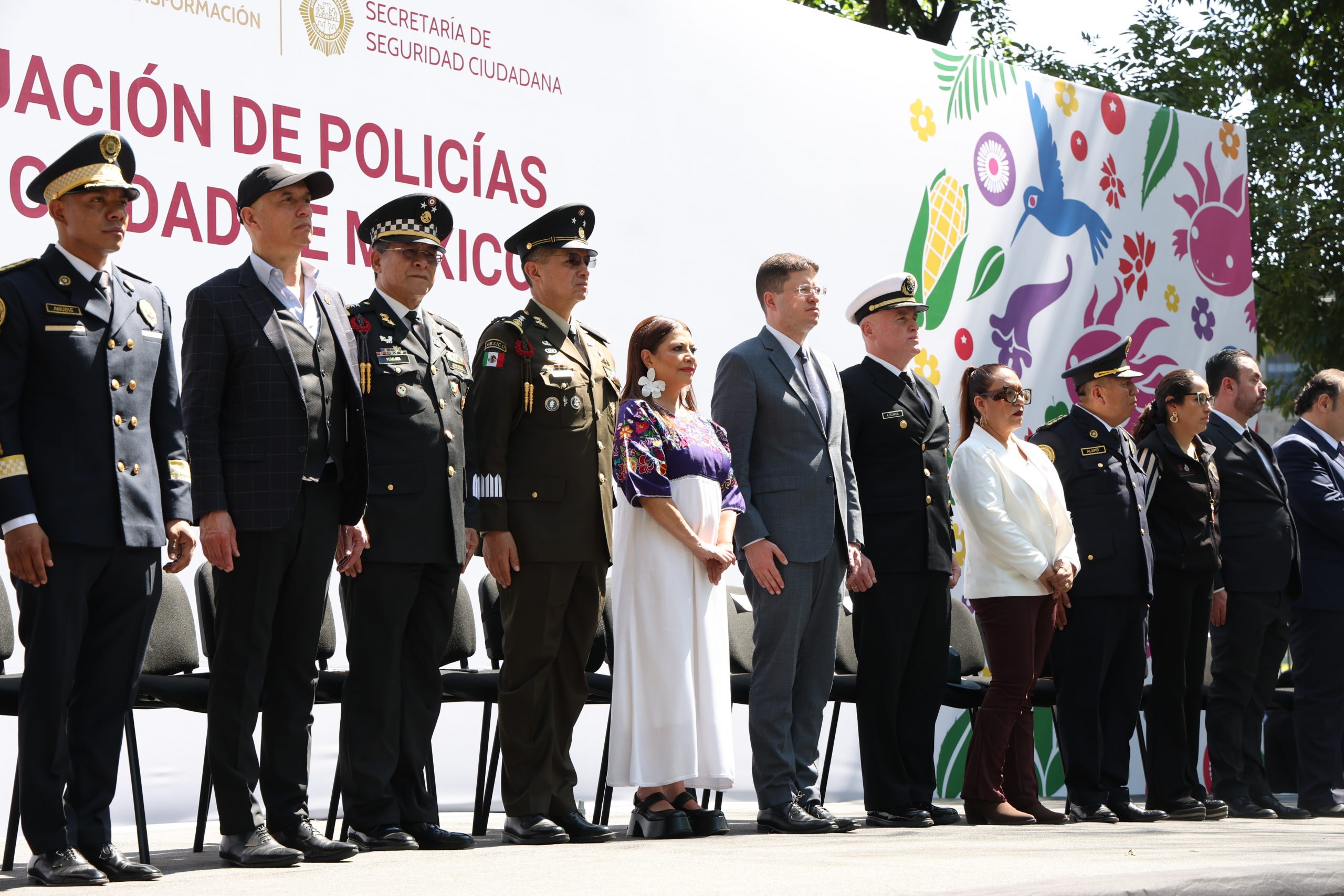 Graduación de Policías de la Ciudad de México. Fotografía: La Isabel.