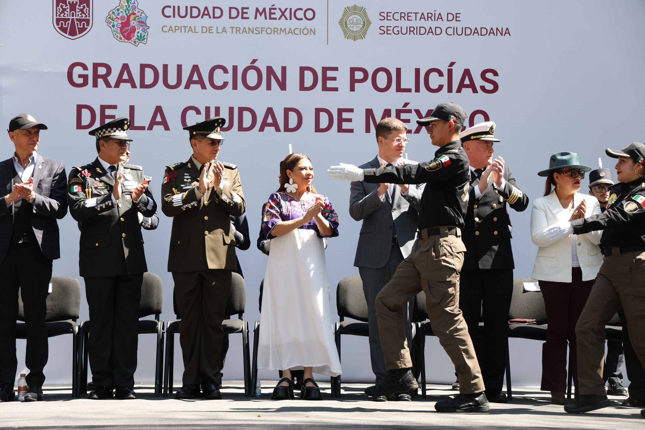 Graduación de Policías de la Ciudad de México. Fotografía: La Isabel.