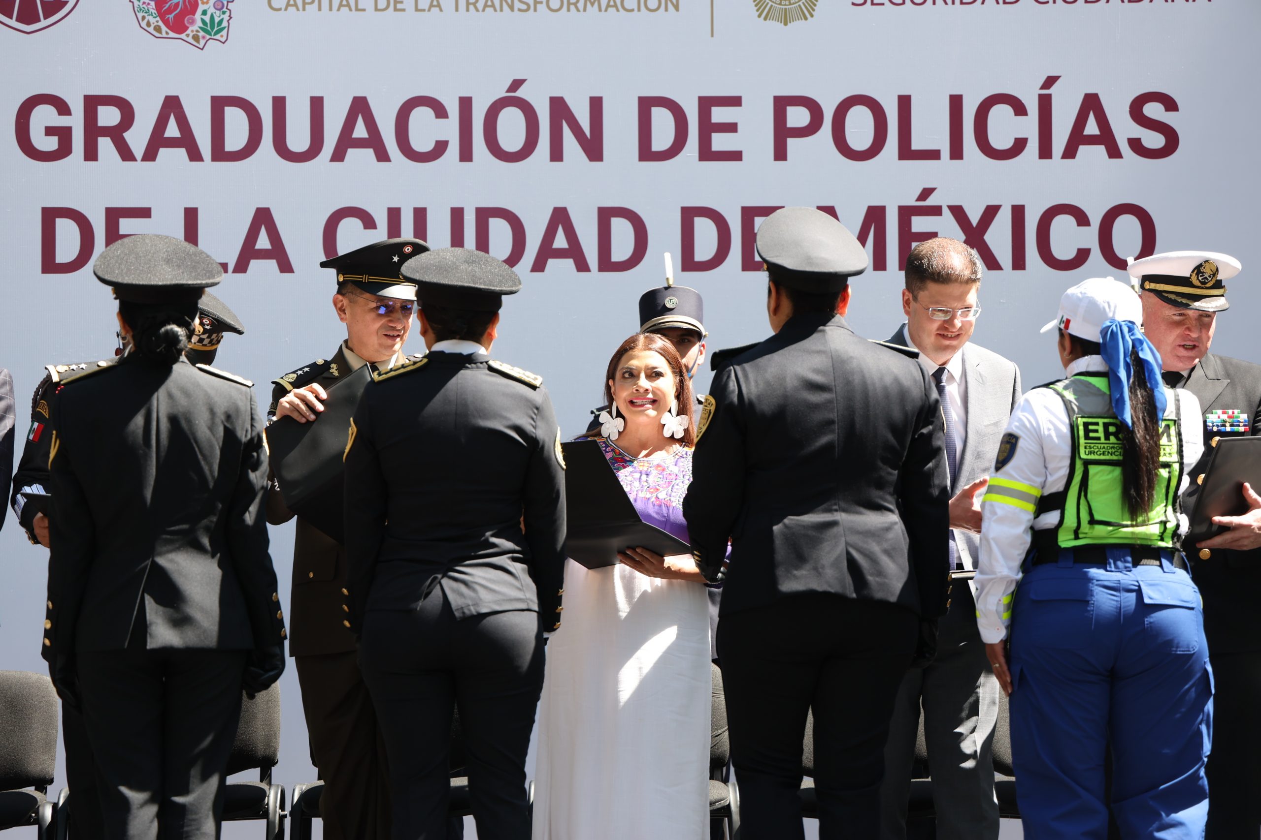 Graduación de Policías de la Ciudad de México. Fotografía: La Isabel.