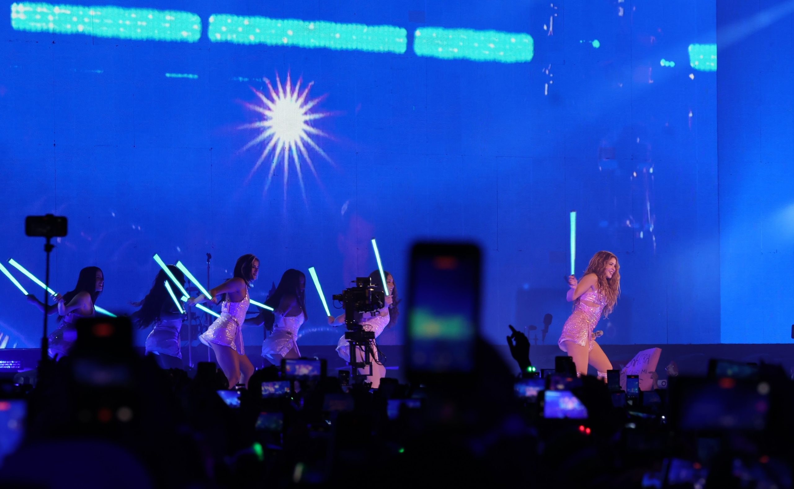 Concierto de Shakira en el Zócalo de la CDMX. Fotografía: La Isabel.