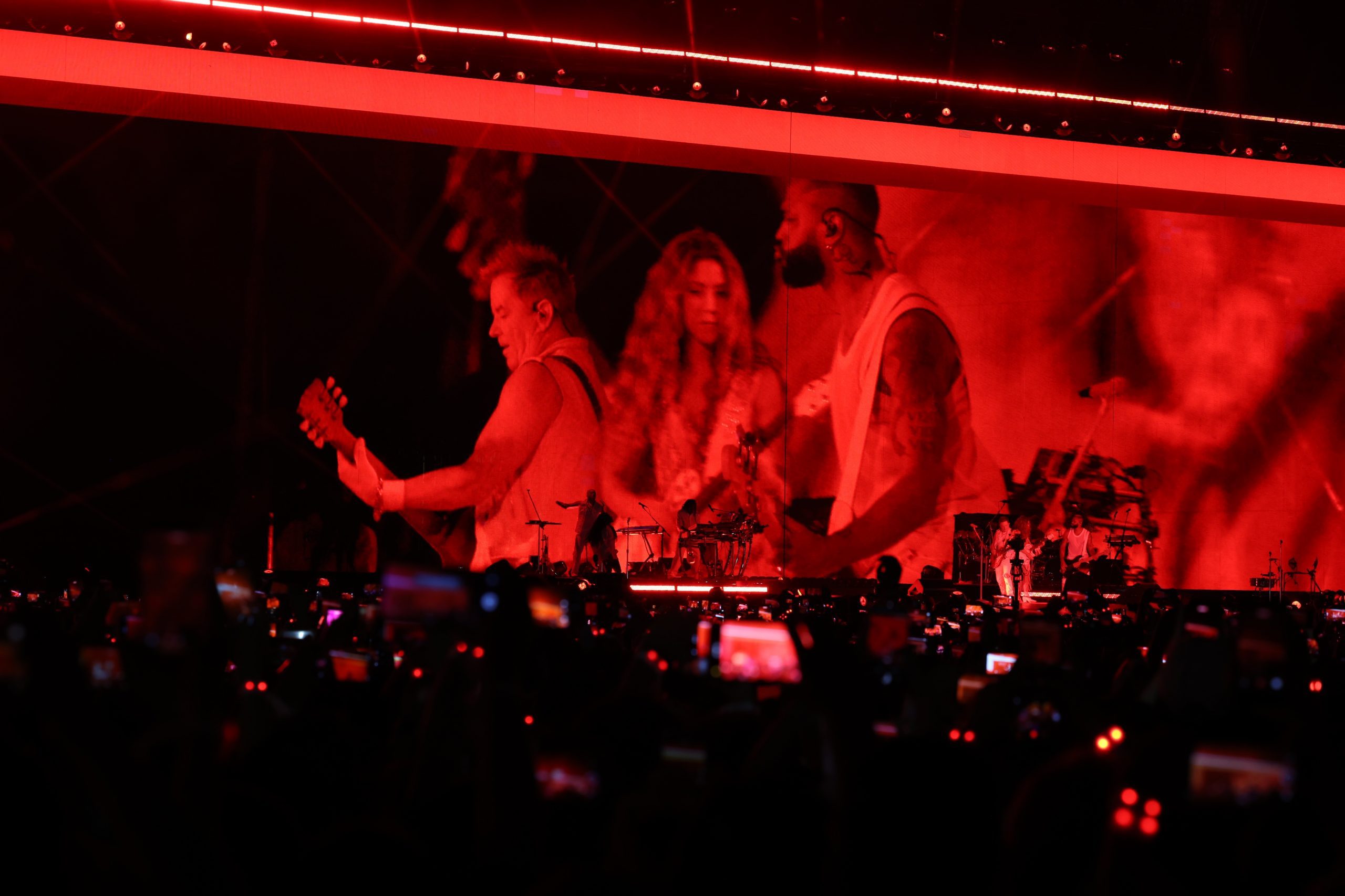 Concierto de Shakira en el Zócalo de la CDMX. Fotografía: La Isabel.