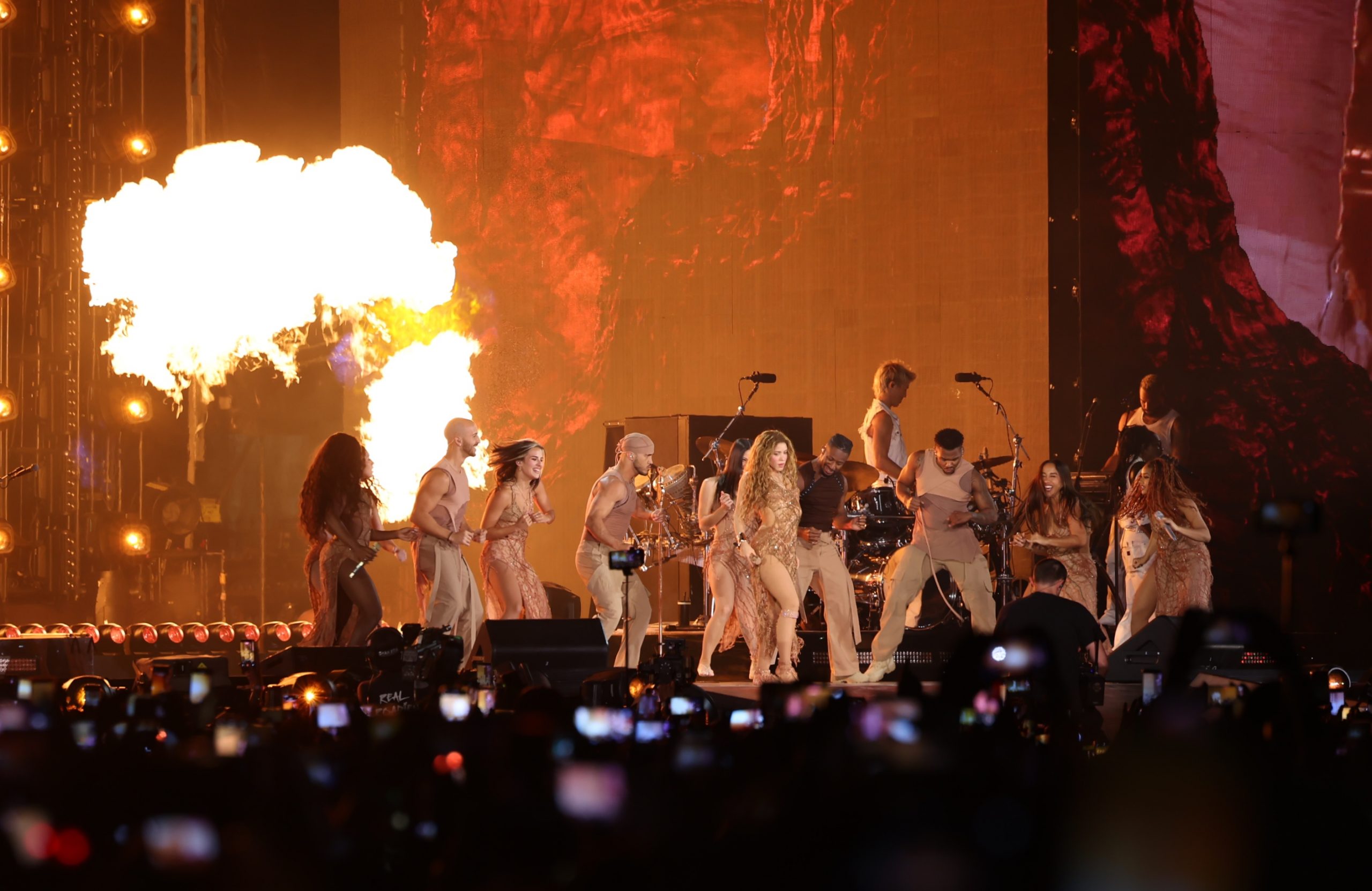 Concierto de Shakira en el Zócalo de la CDMX. Fotografía: La Isabel.