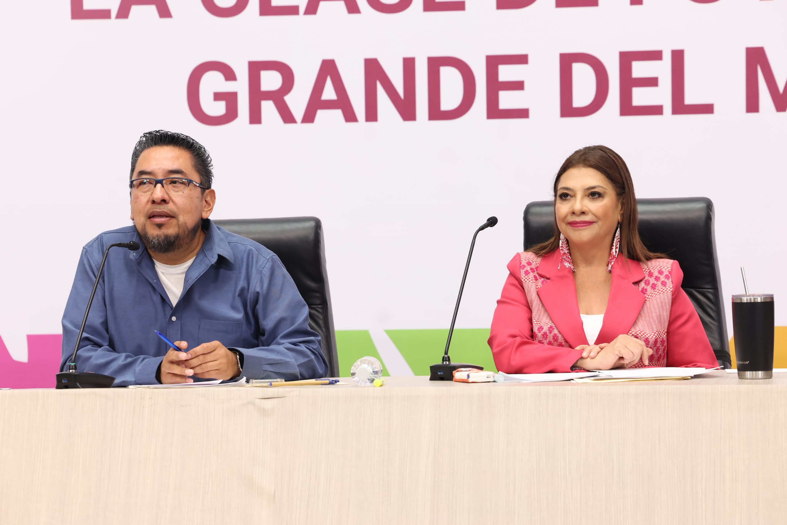 Conferencia de Prensa: Récord Guinness de la clase de fútbol más grande del mundo. Fotografía: La Isabel.