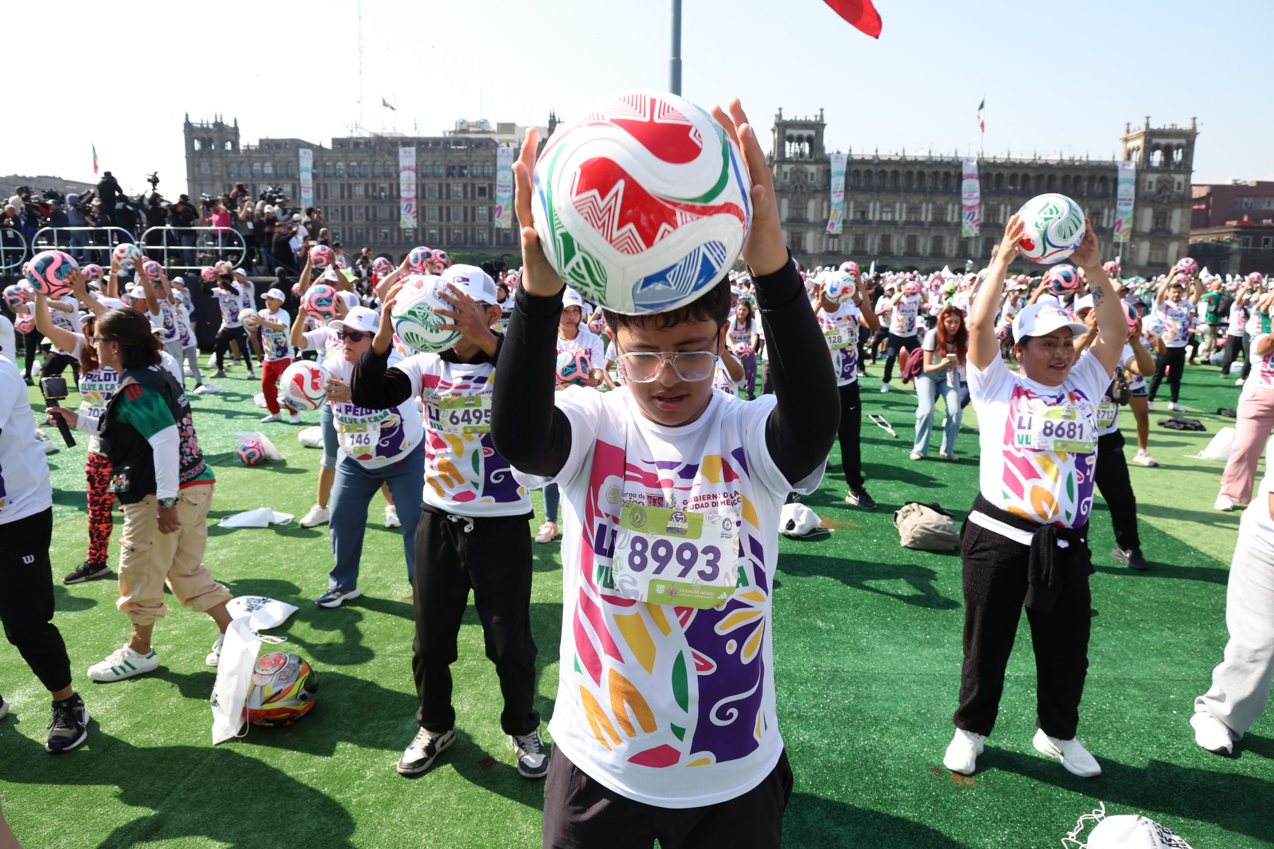 La Clase de Fútbol más grande del mundo, Récord Guinness. Fotografía: La Isabel.
