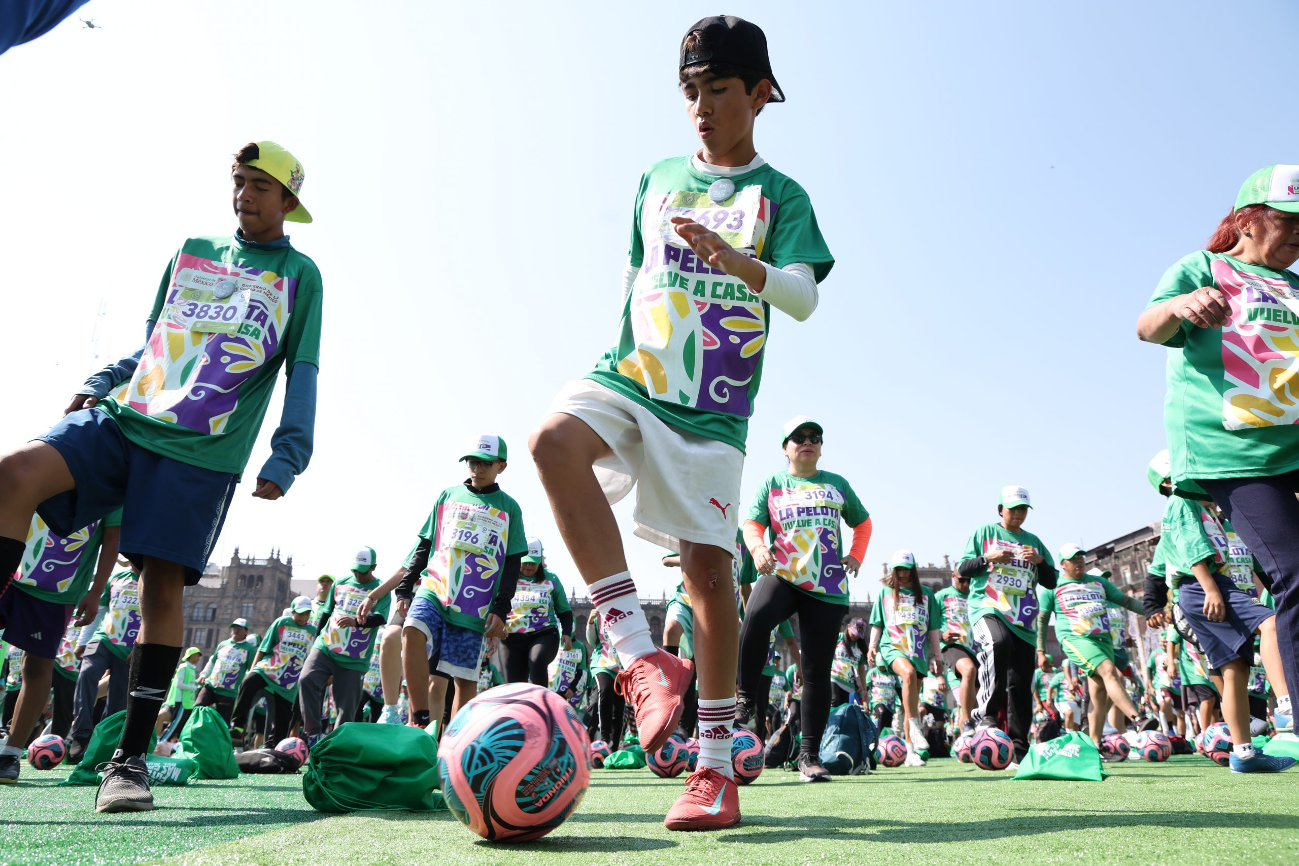 La Clase de Fútbol más grande del mundo, Récord Guinness. Fotografía: La Isabel.