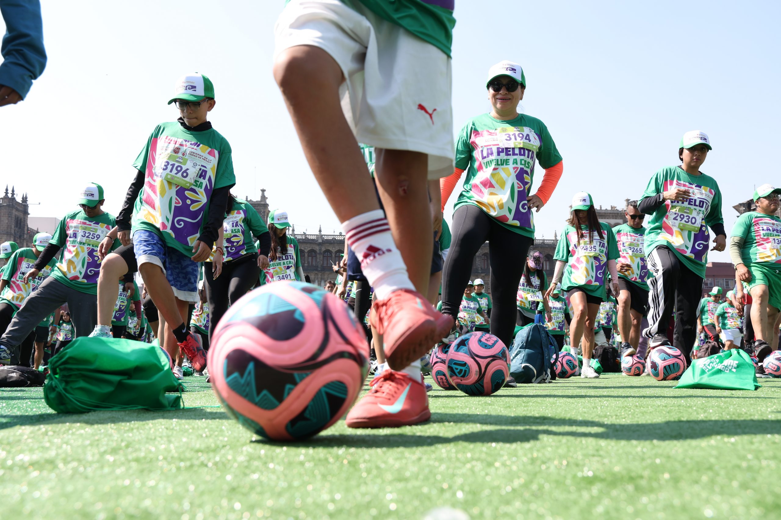 La Clase de Fútbol más grande del mundo, Récord Guinness. Fotografía: La Isabel.