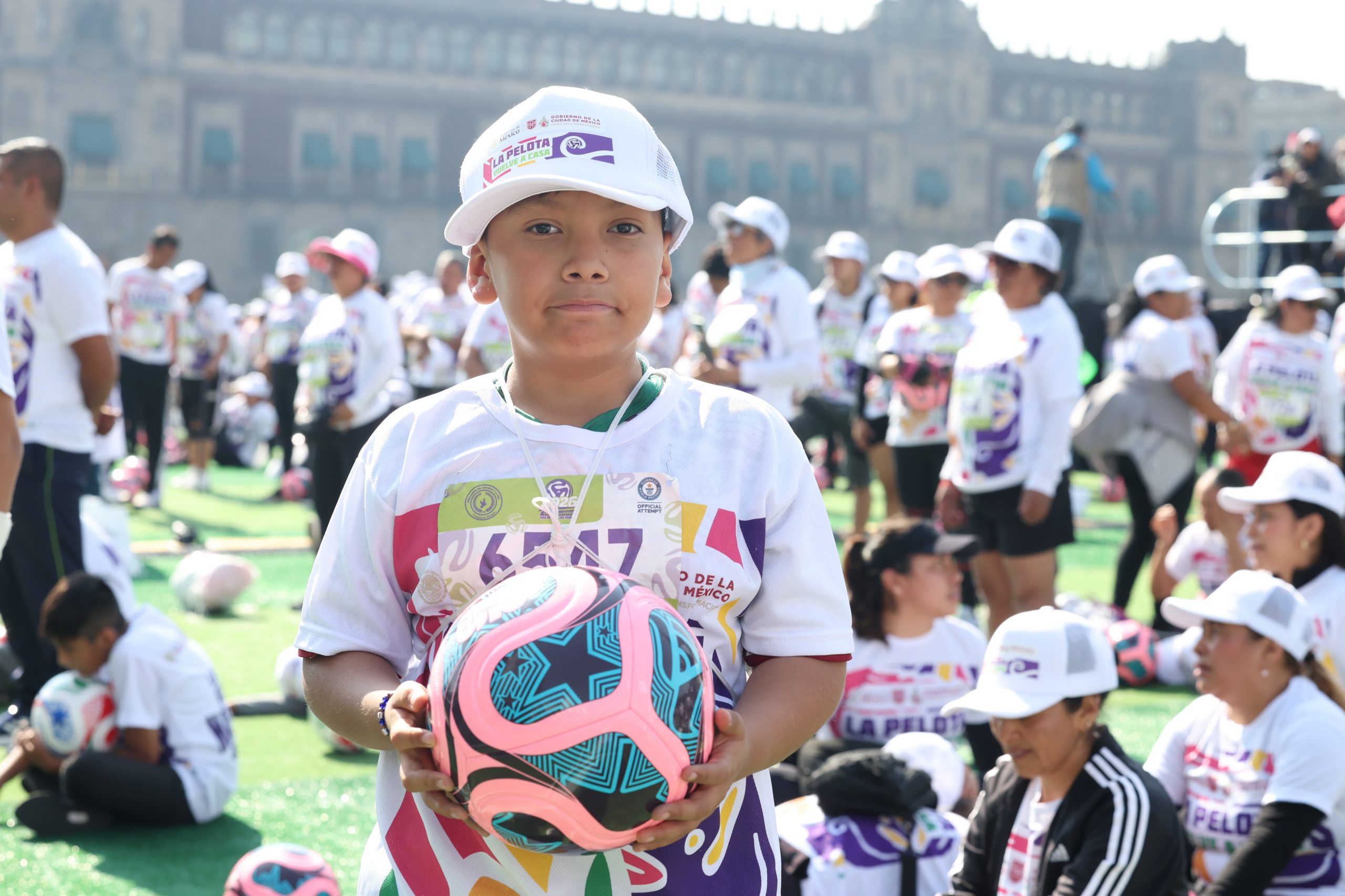 La Clase de Fútbol más grande del mundo, Récord Guinness. Fotografía: La Isabel.